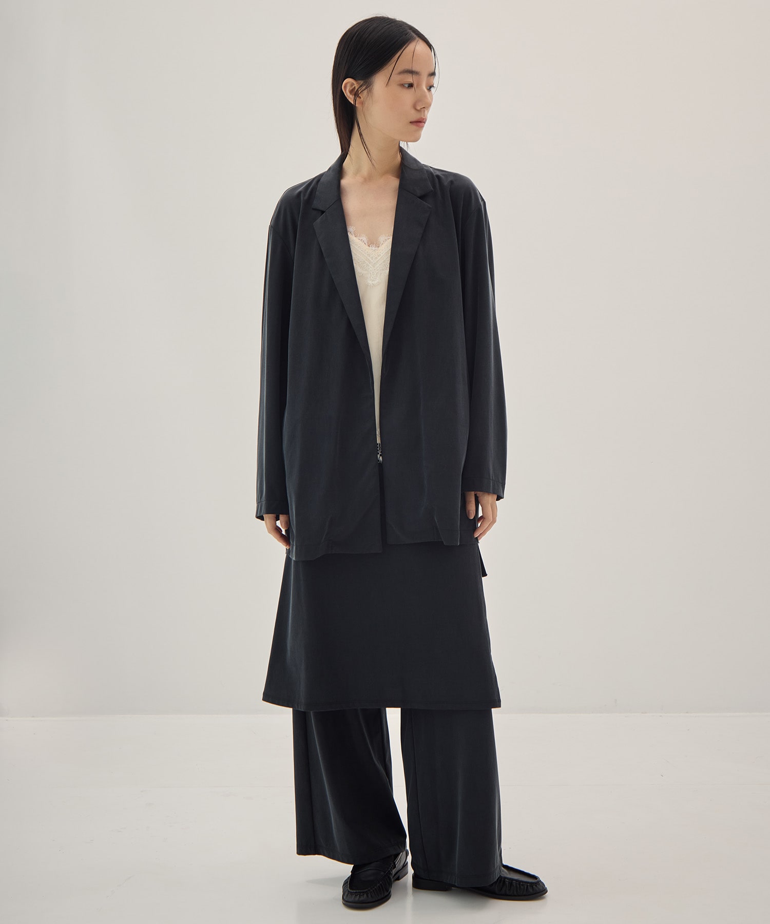 Peach Saten Layered Apron Pants PHEENY