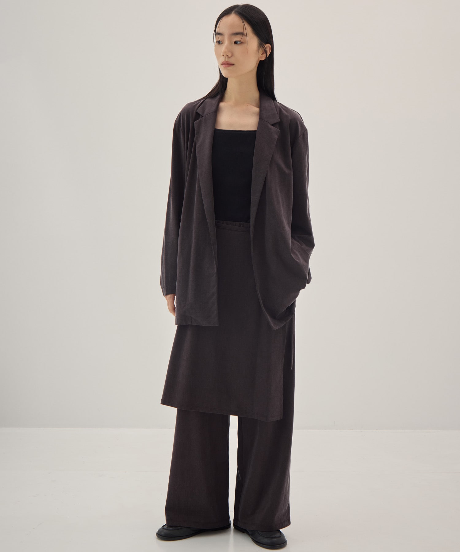 Peach Saten Layered Apron Pants PHEENY