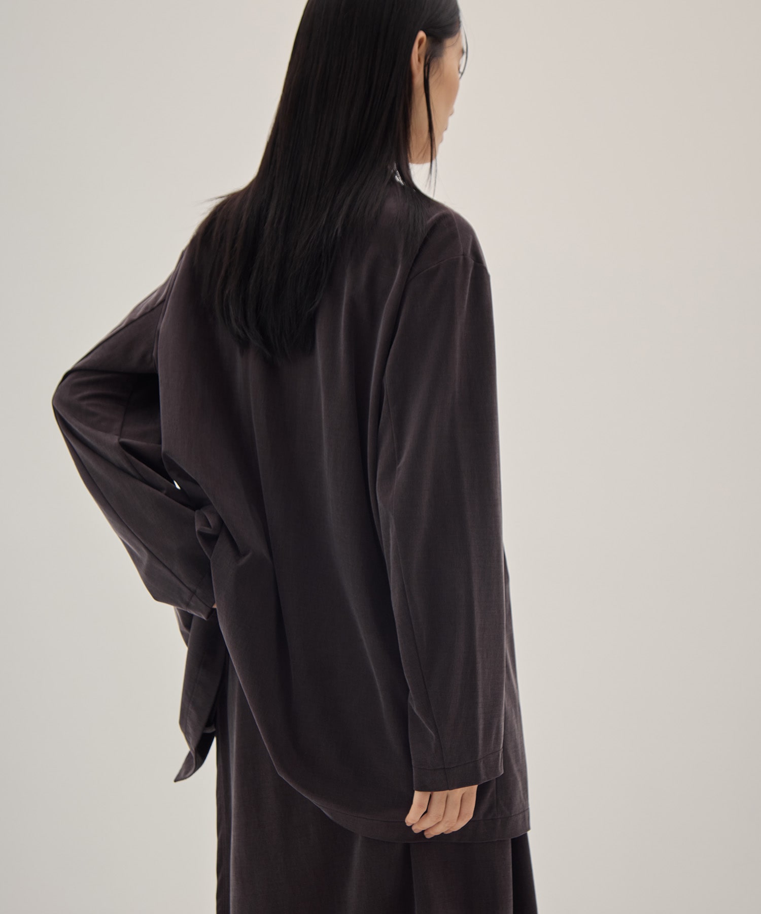 Peach Saten Shirt Jacket PHEENY