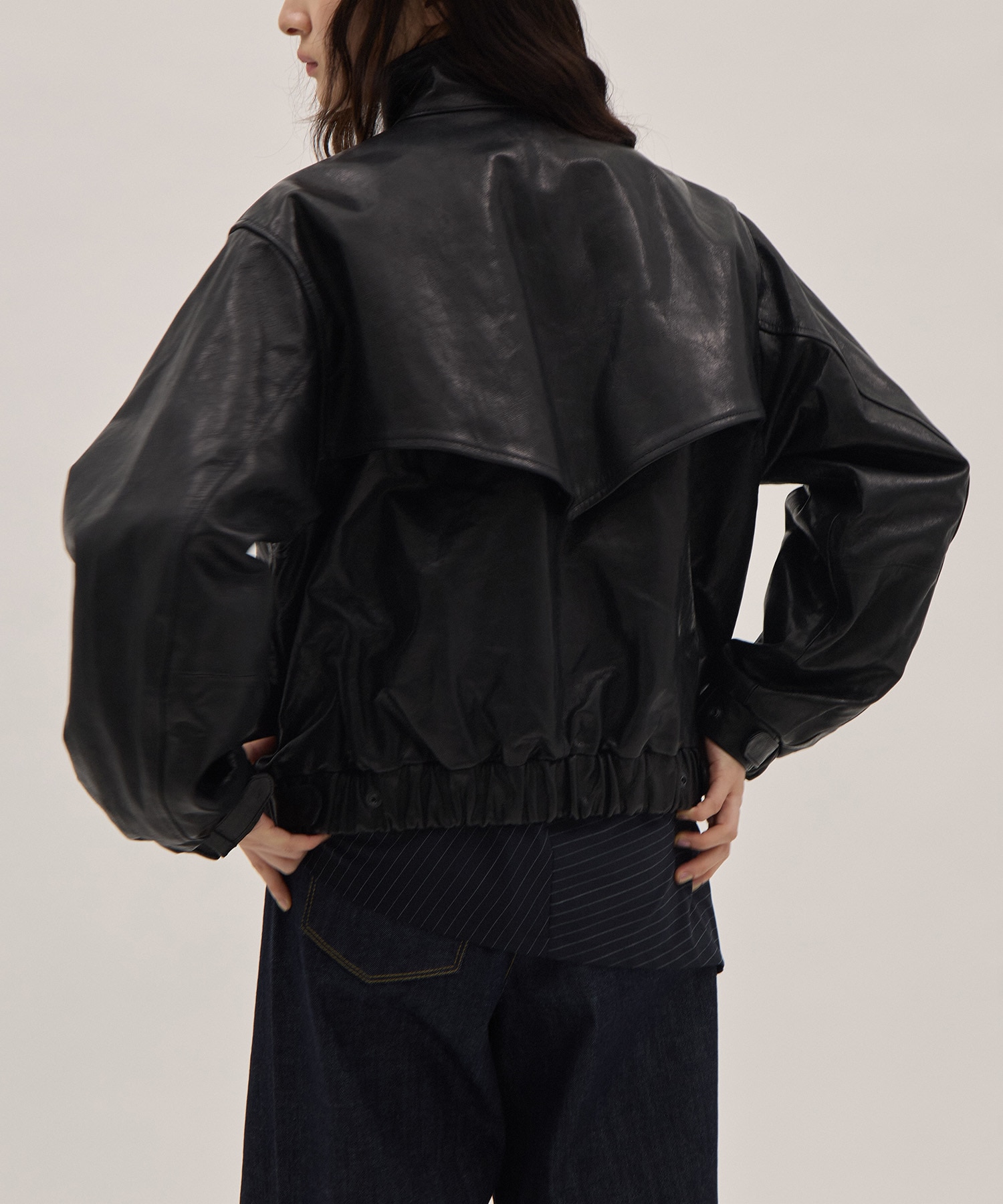 Goat leather short blouson 08sircus