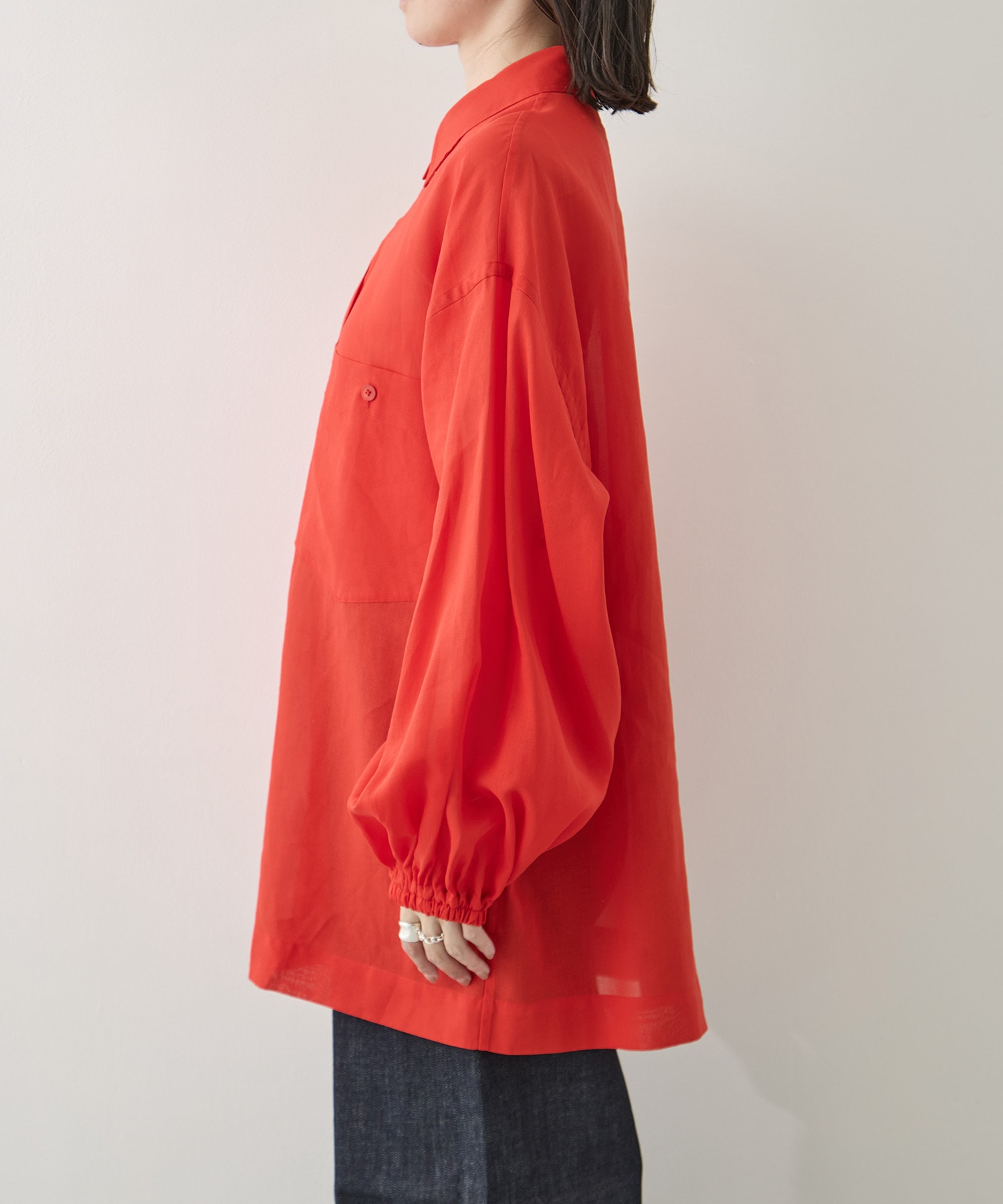 COTTON GEORGETTE OVER SHIRTS TOURNON.