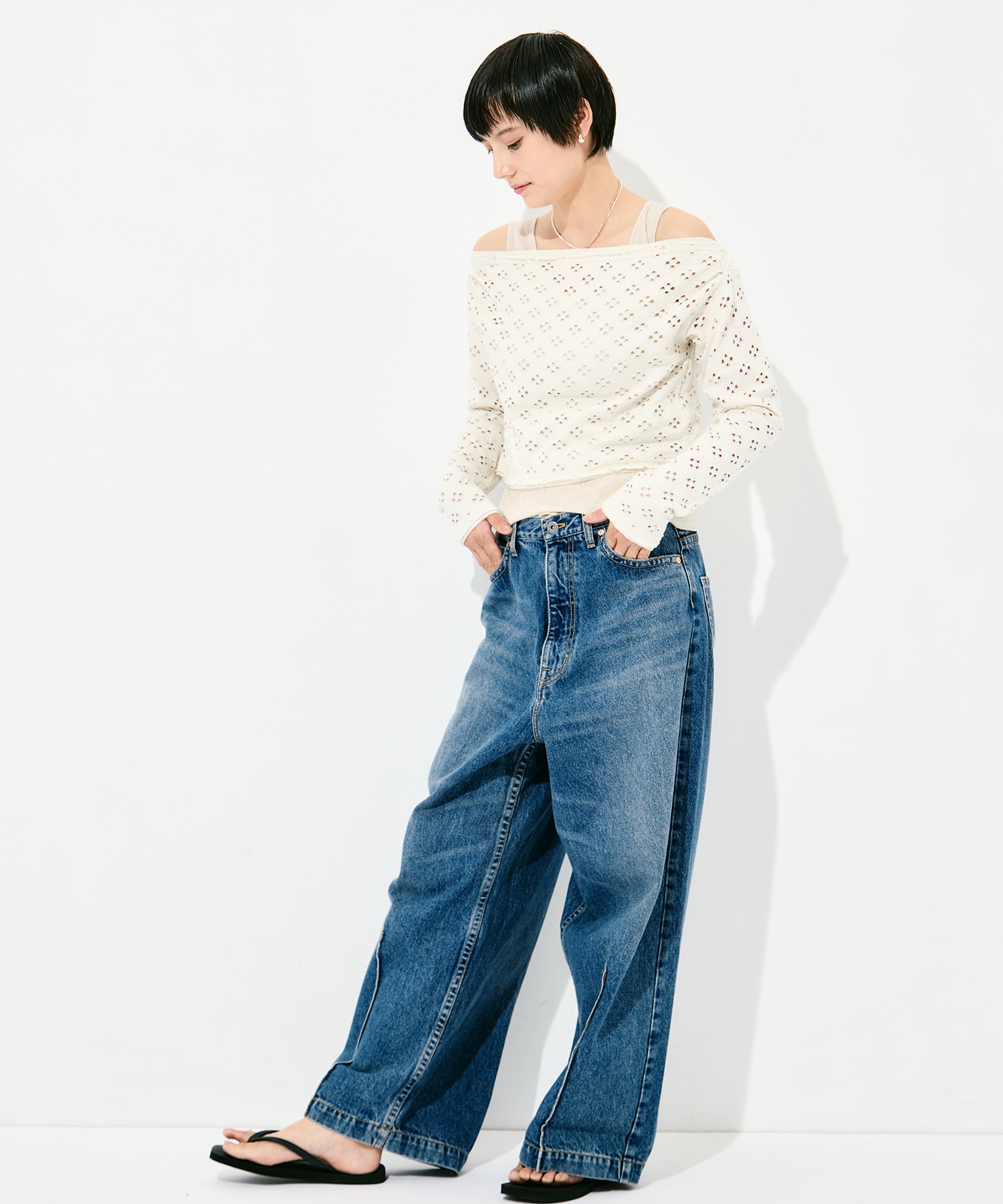 Two-Ways Spencer Basque Shirt - Cutwork RhodolirioN