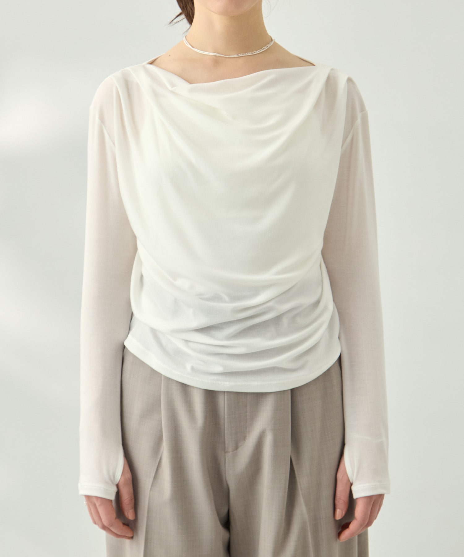 ドレープカットソー KEY TIMEZ