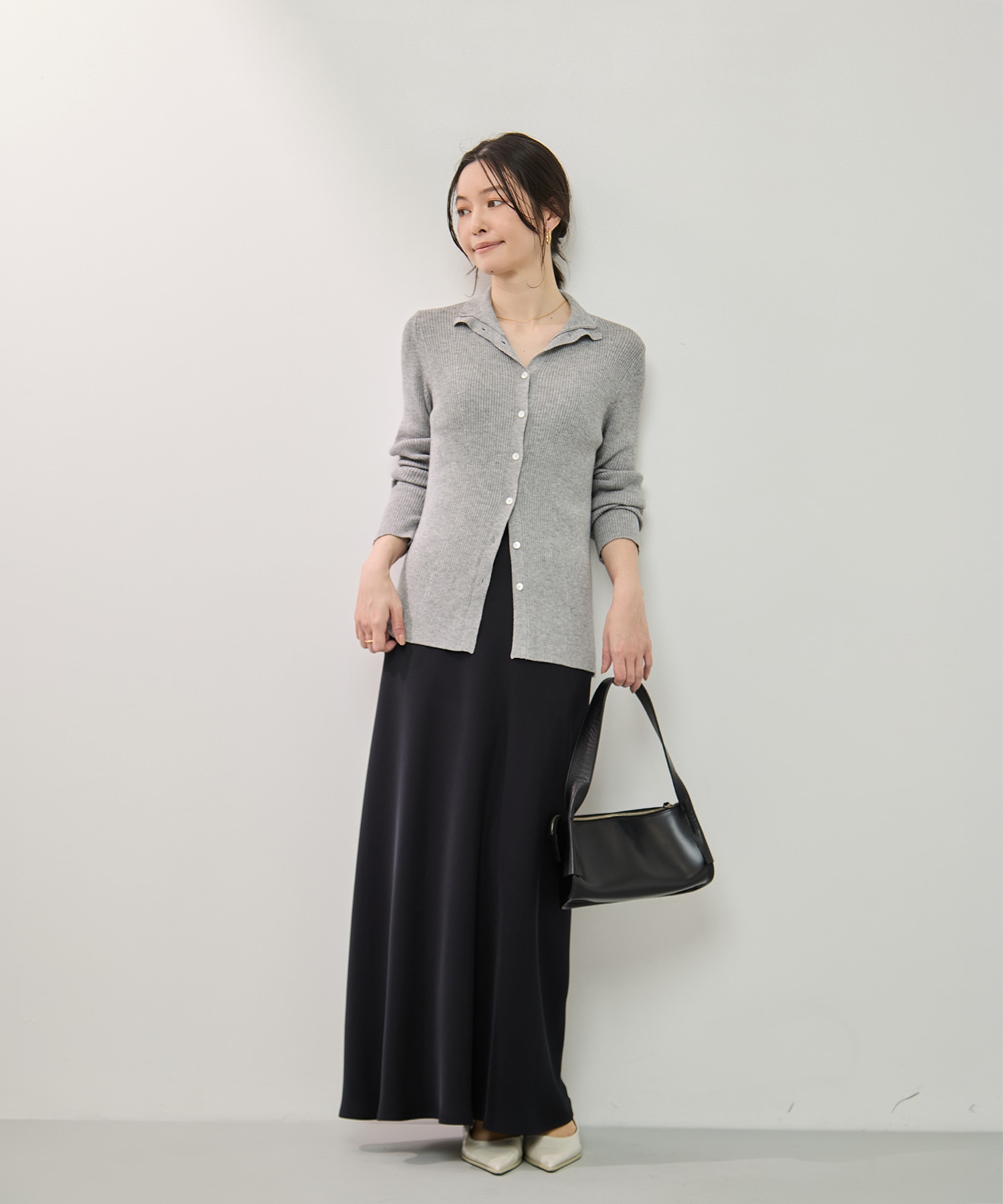 カシミアブレンドニットカーディガン KEY TIMEZ