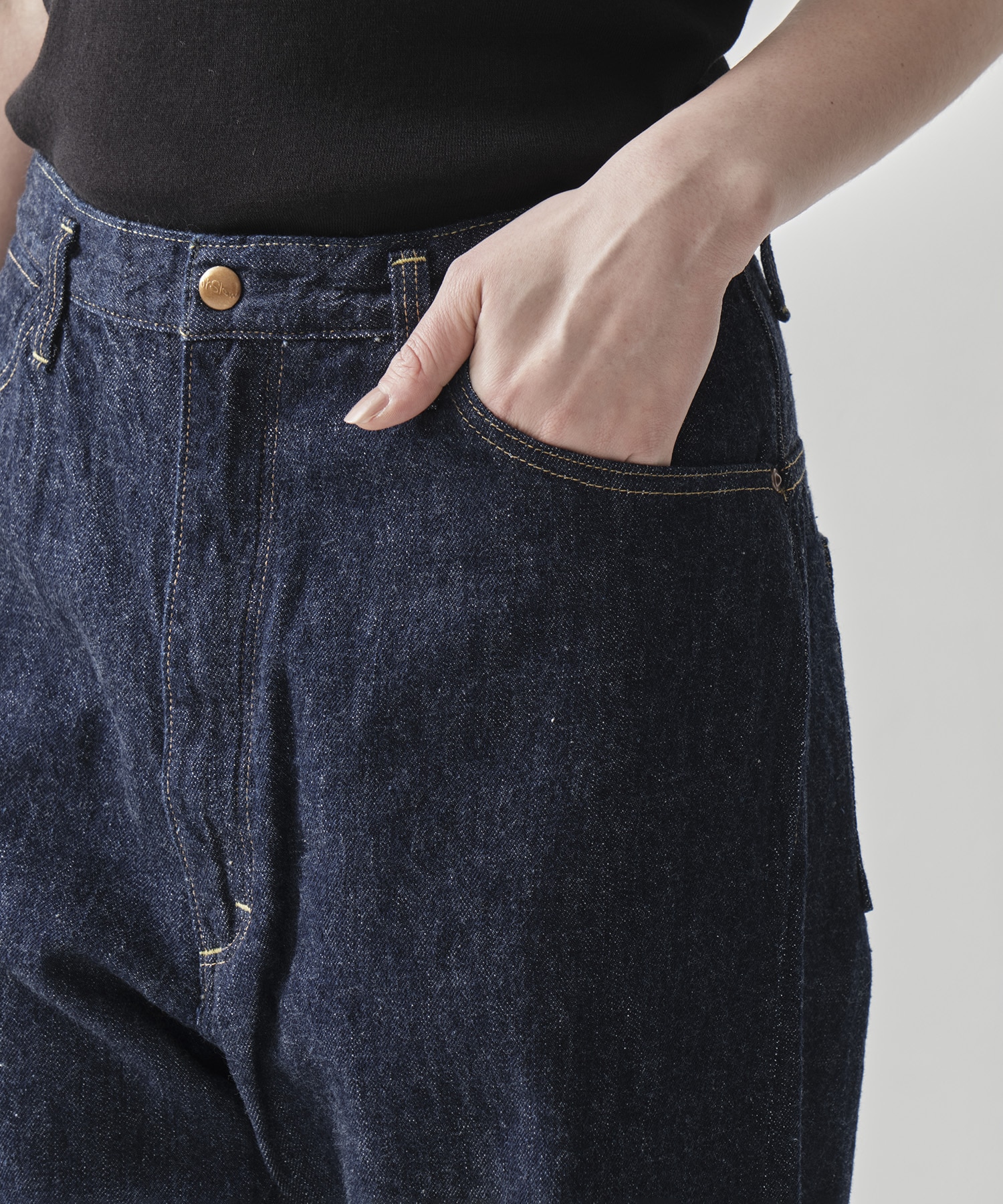 HIGH WAIST SELVEDGE DENIM PANTS/JASMIN orSlow