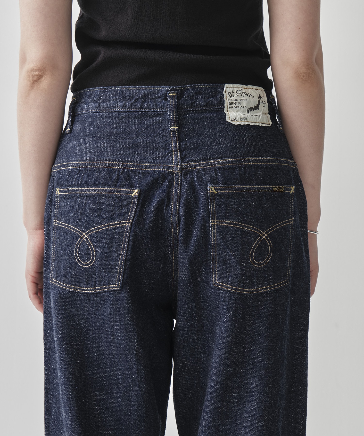 HIGH WAIST SELVEDGE DENIM PANTS/JASMIN orSlow