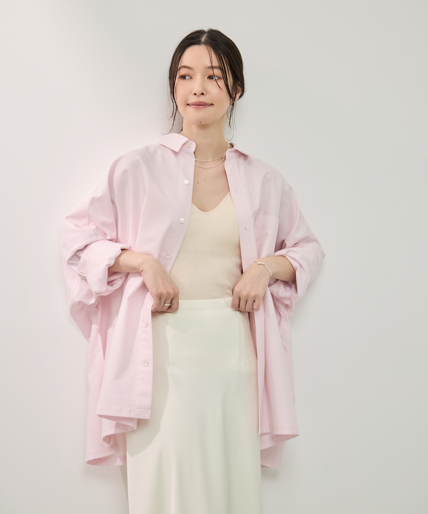 ダブルサテンナロースカート KEY TIMEZ