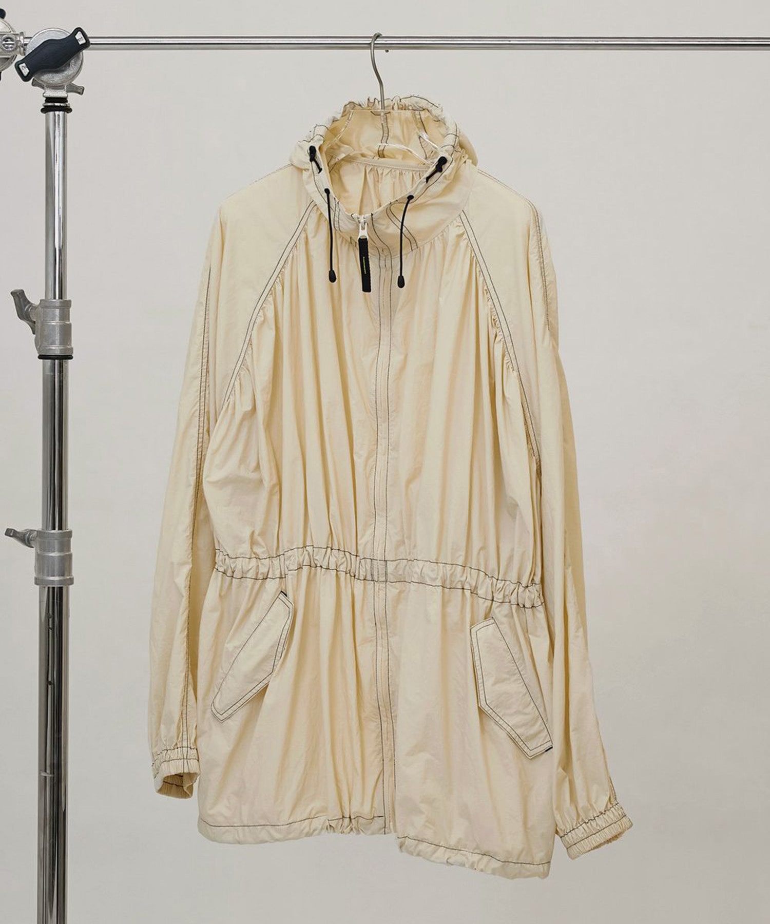 Nylon Gather Blouson TODAYFUL