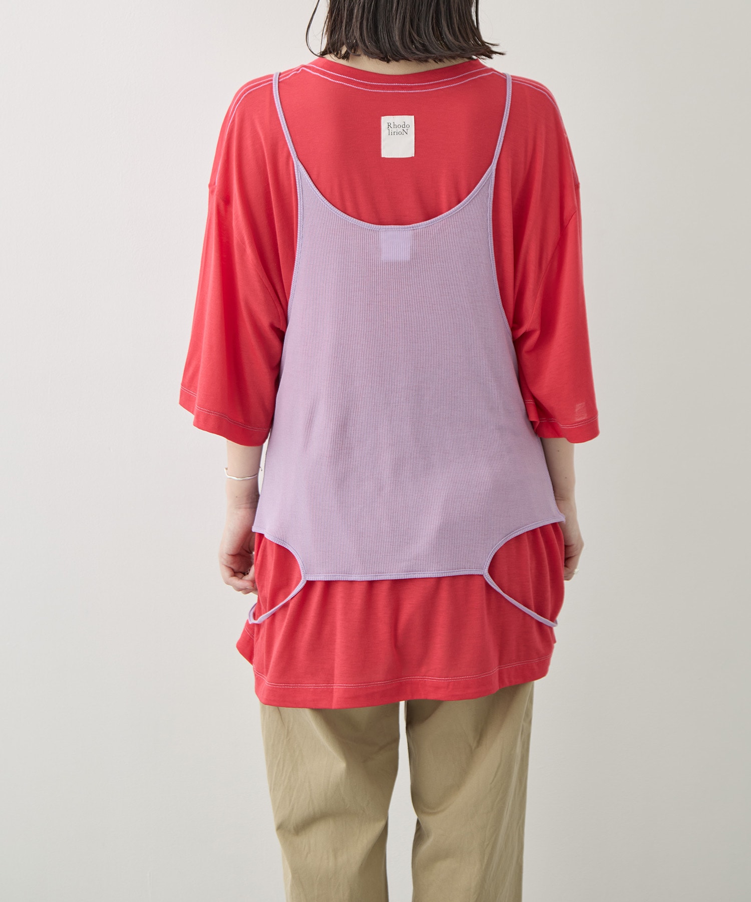 Camisole Top & Loose-fitting Tee - Unit Tops RhodolirioN