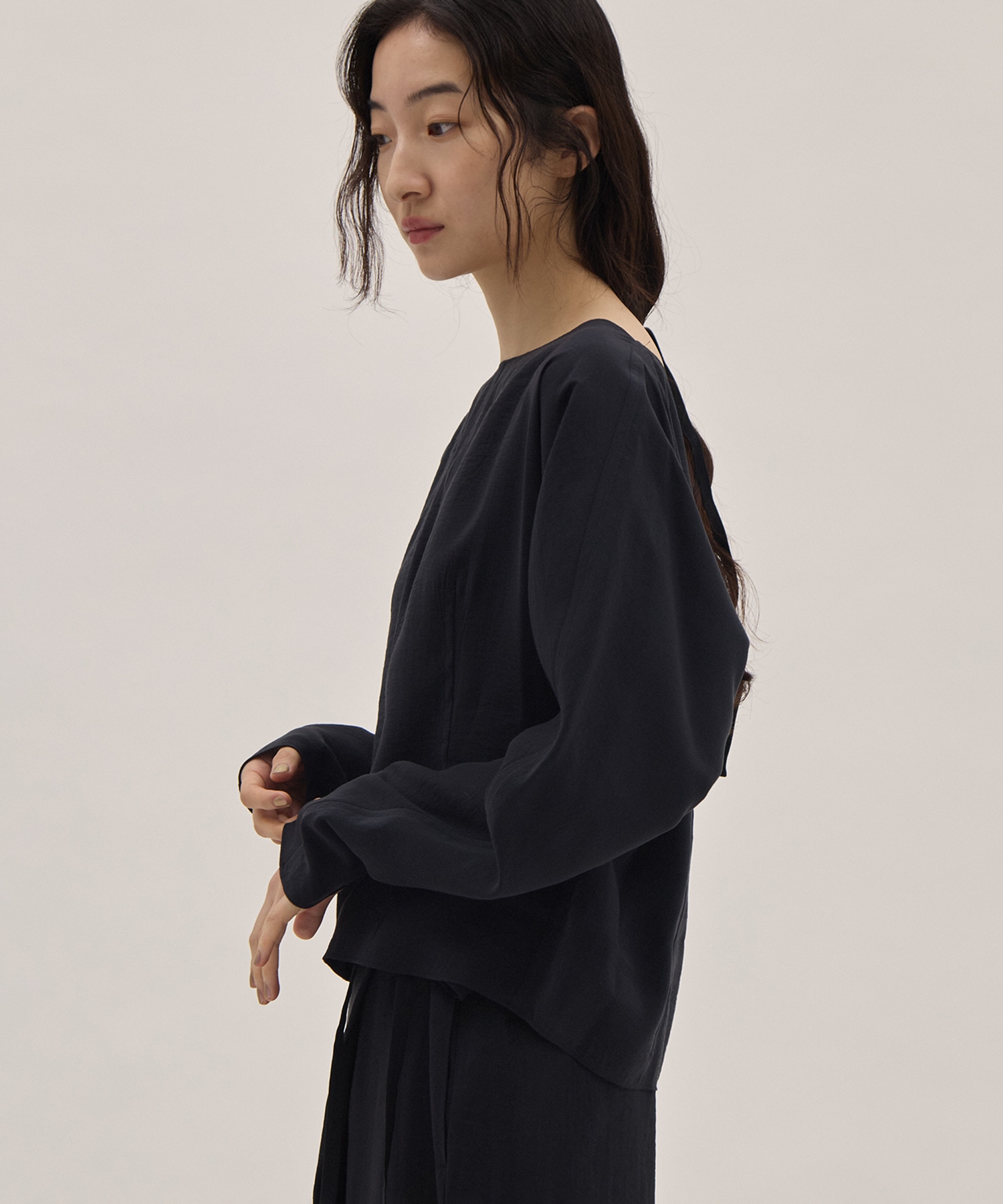 RAYON-POLYESTER BROAD BLOUSE YLEVE