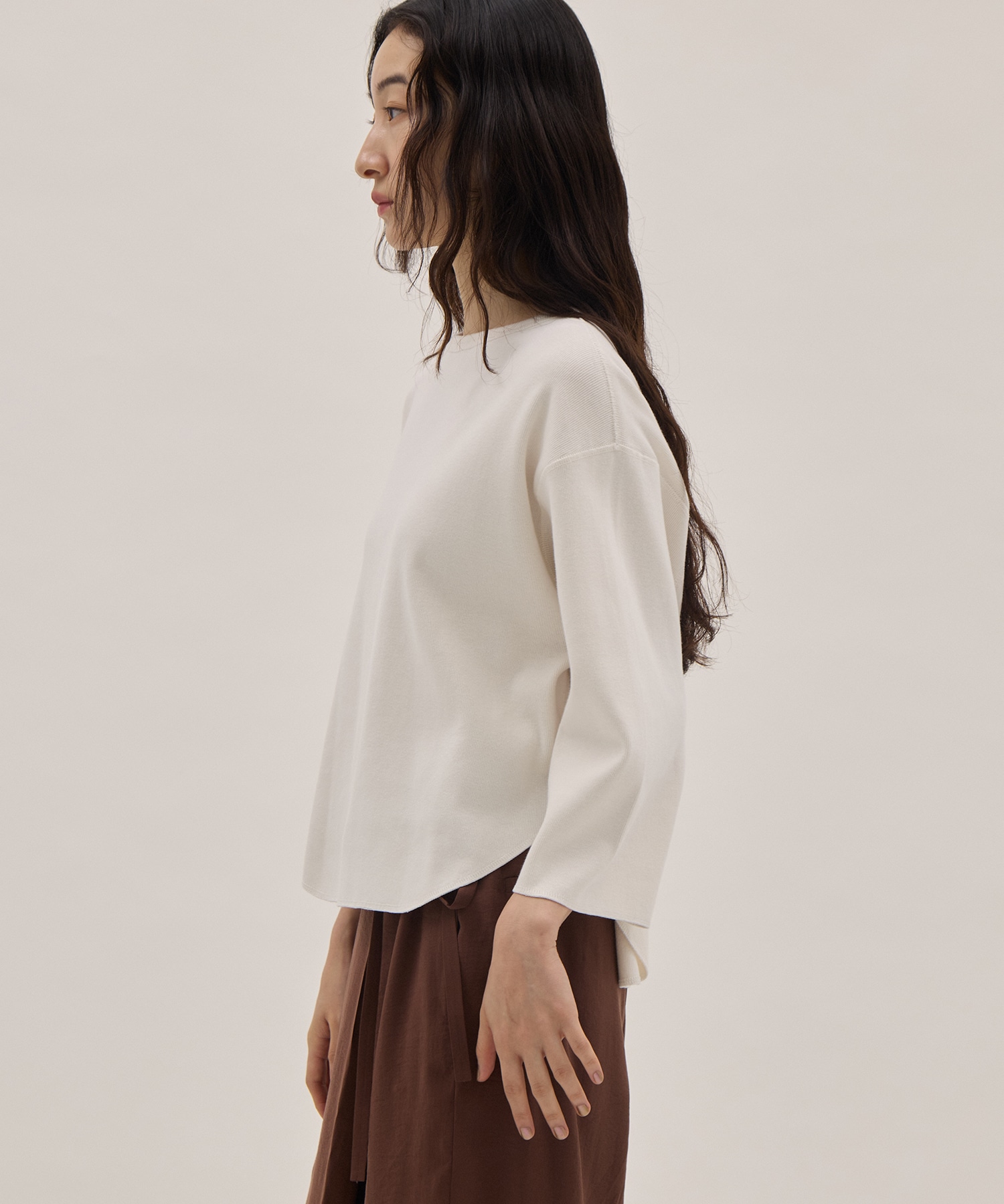 COTTON RIB PULLOVER YLEVE