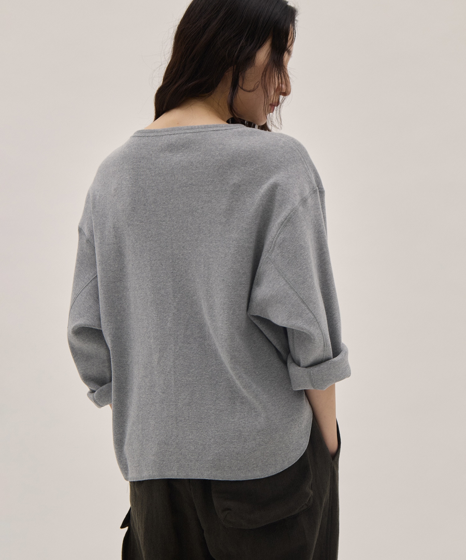 COTTON RIB PULLOVER YLEVE