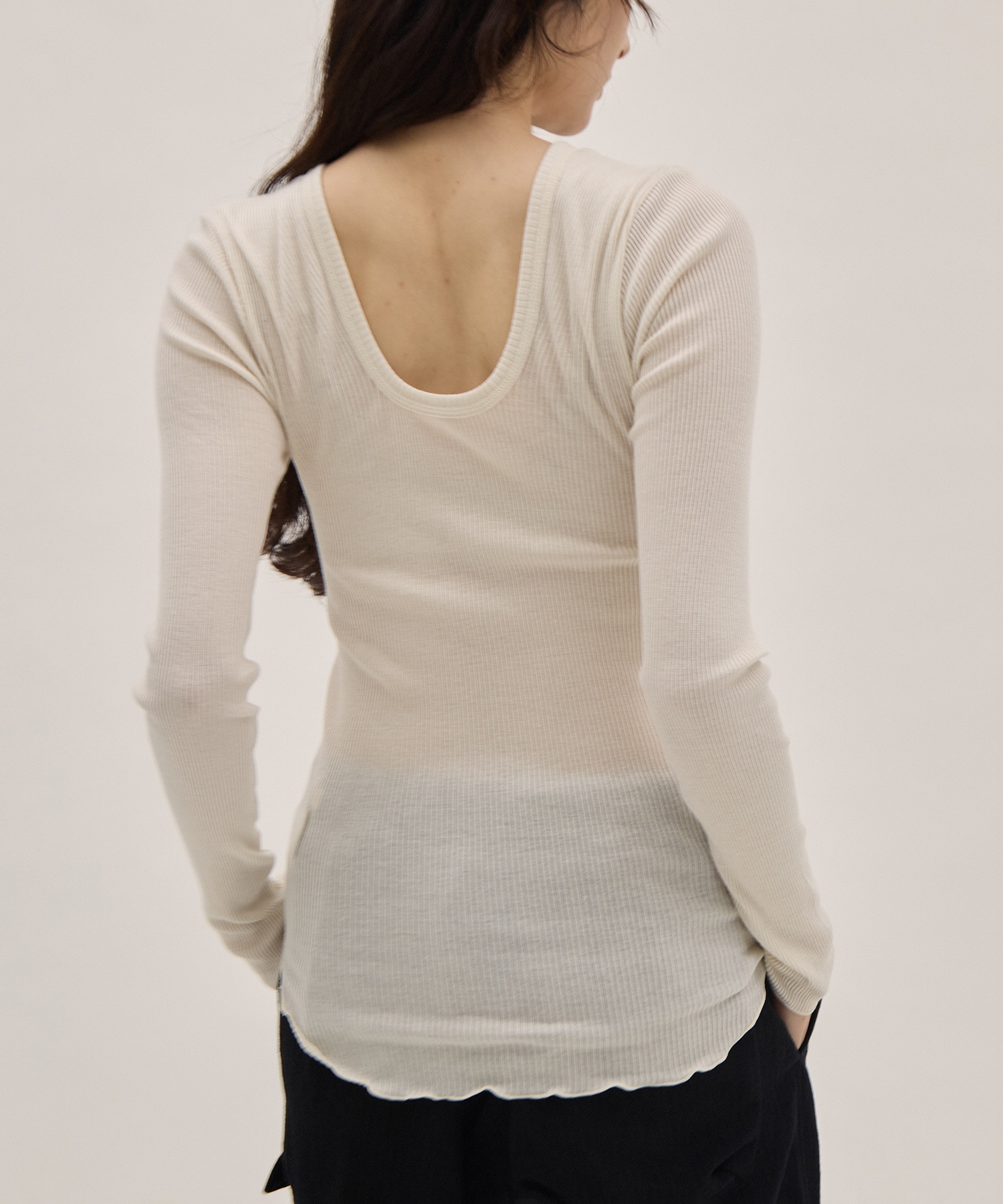 Wool rib LS PO HAKUJI