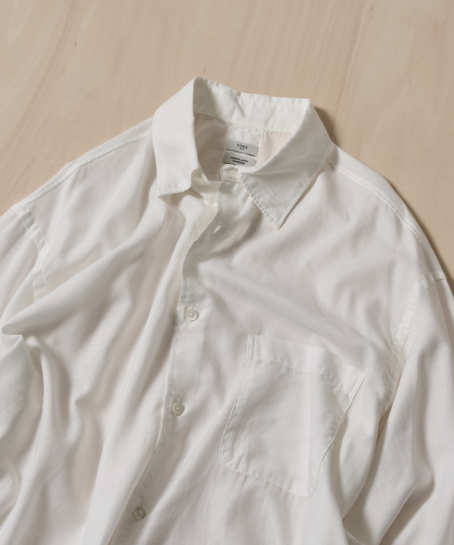 Cotton Silk Twill Garment-dyed Loosed Shirt YOKE