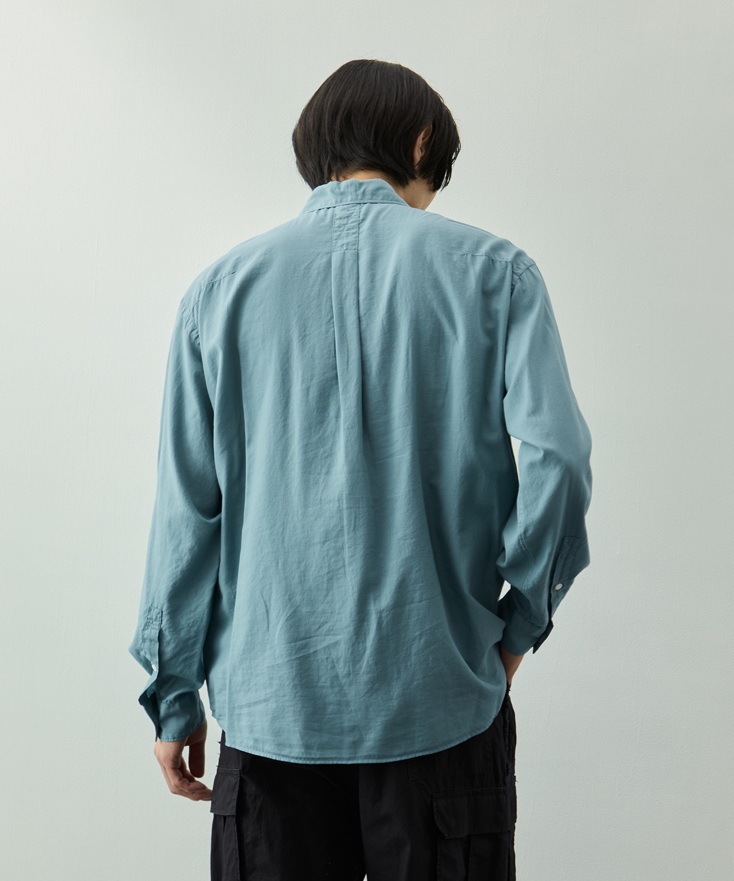 Cotton Silk Twill Garment-dyed Loosed Shirt YOKE