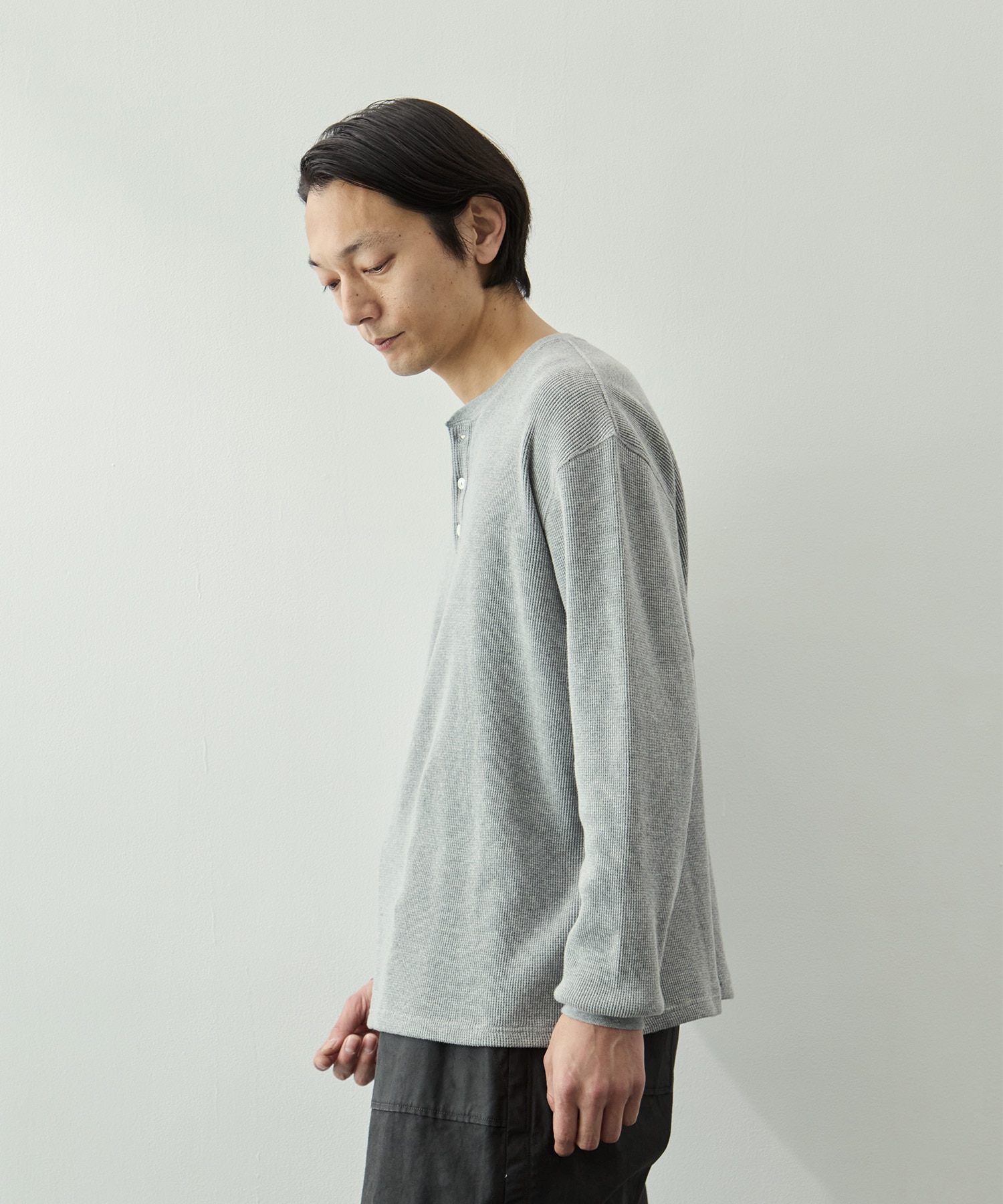 ソフトワッフルヘンリーTee L/S KEY TIMEZ