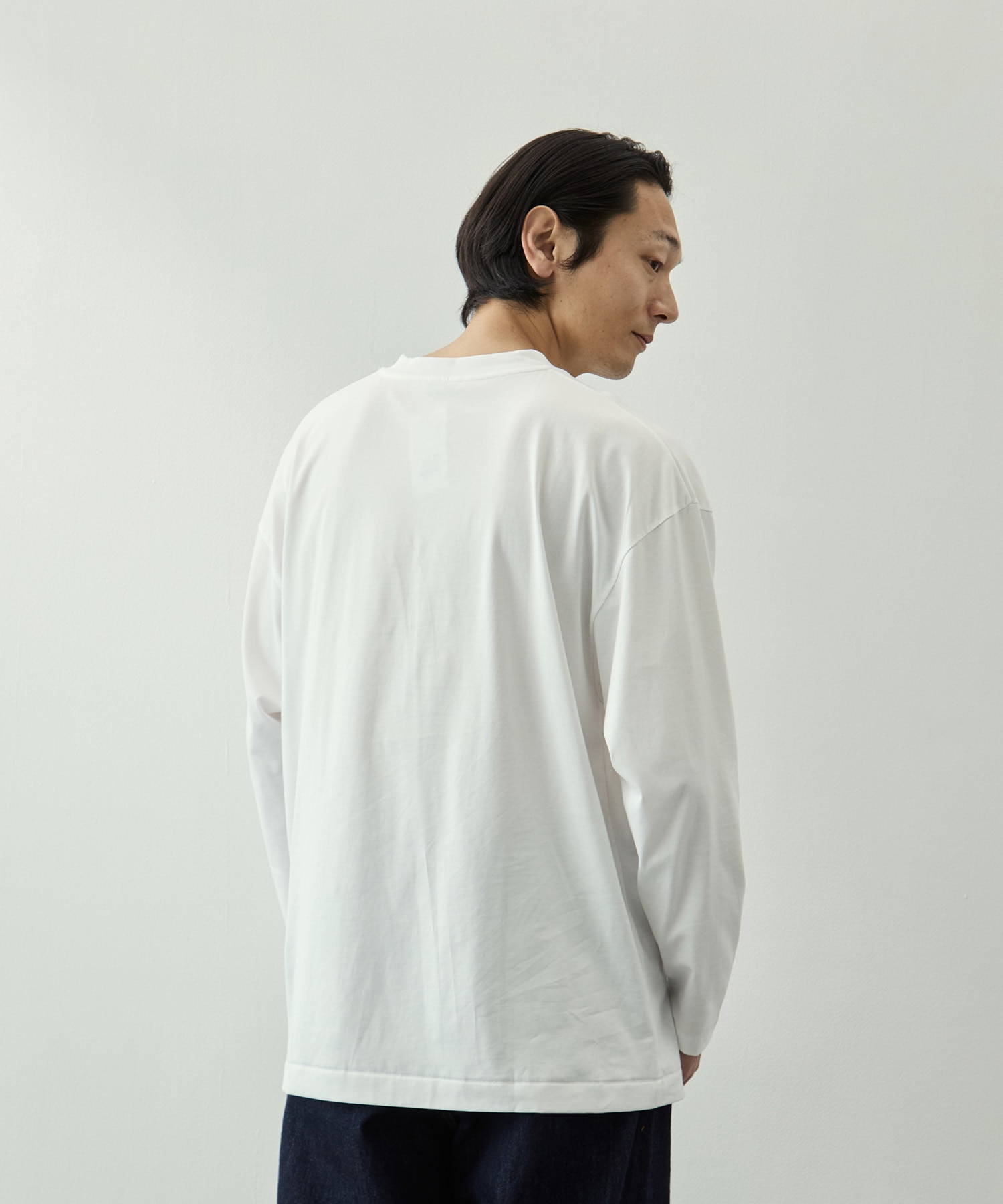 SUVIN 60/2 OVERSIZED LONG SLEEVE T-SHIRT ATON