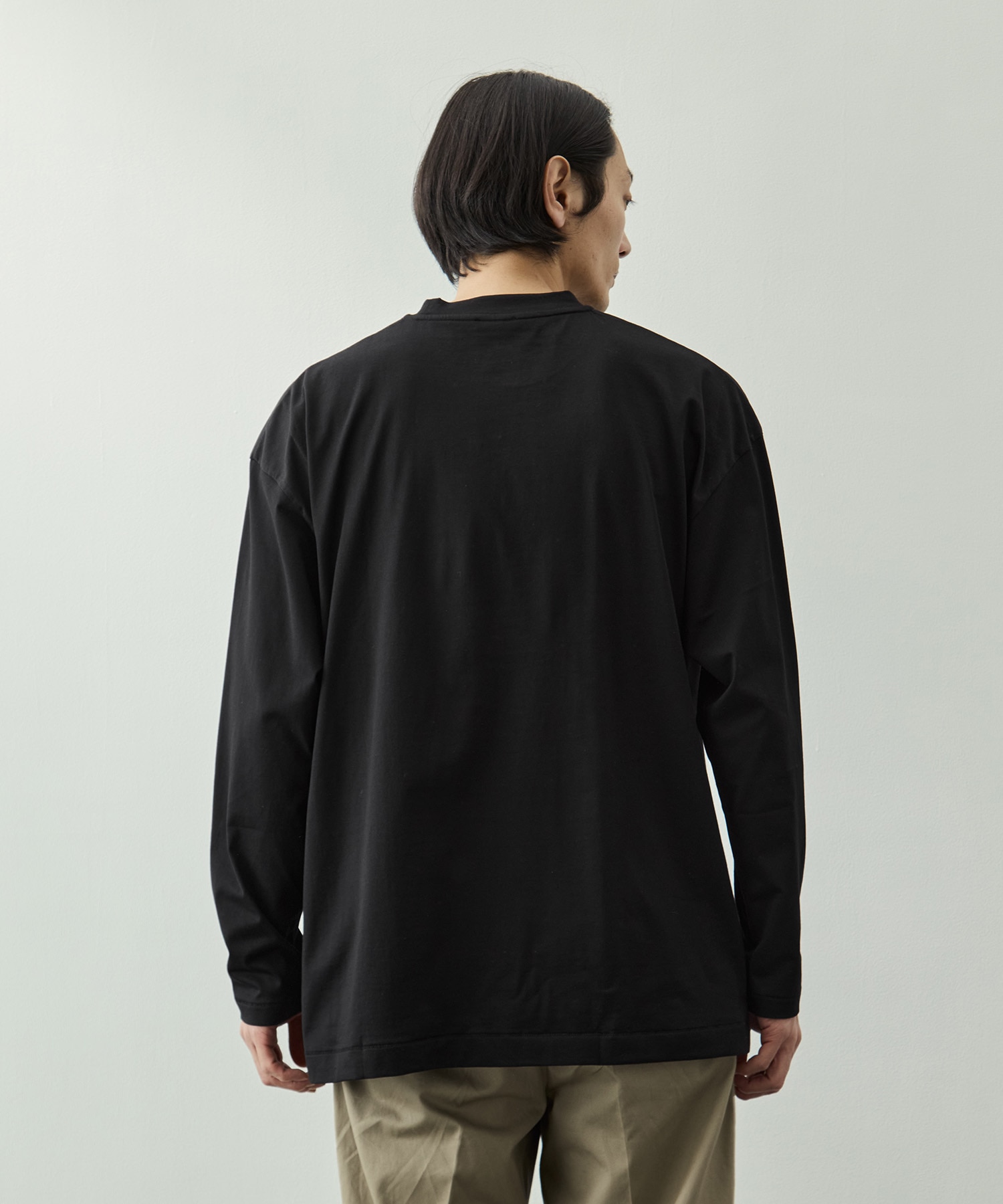 SUVIN 60/2 OVERSIZED LONG SLEEVE T-SHIRT ATON