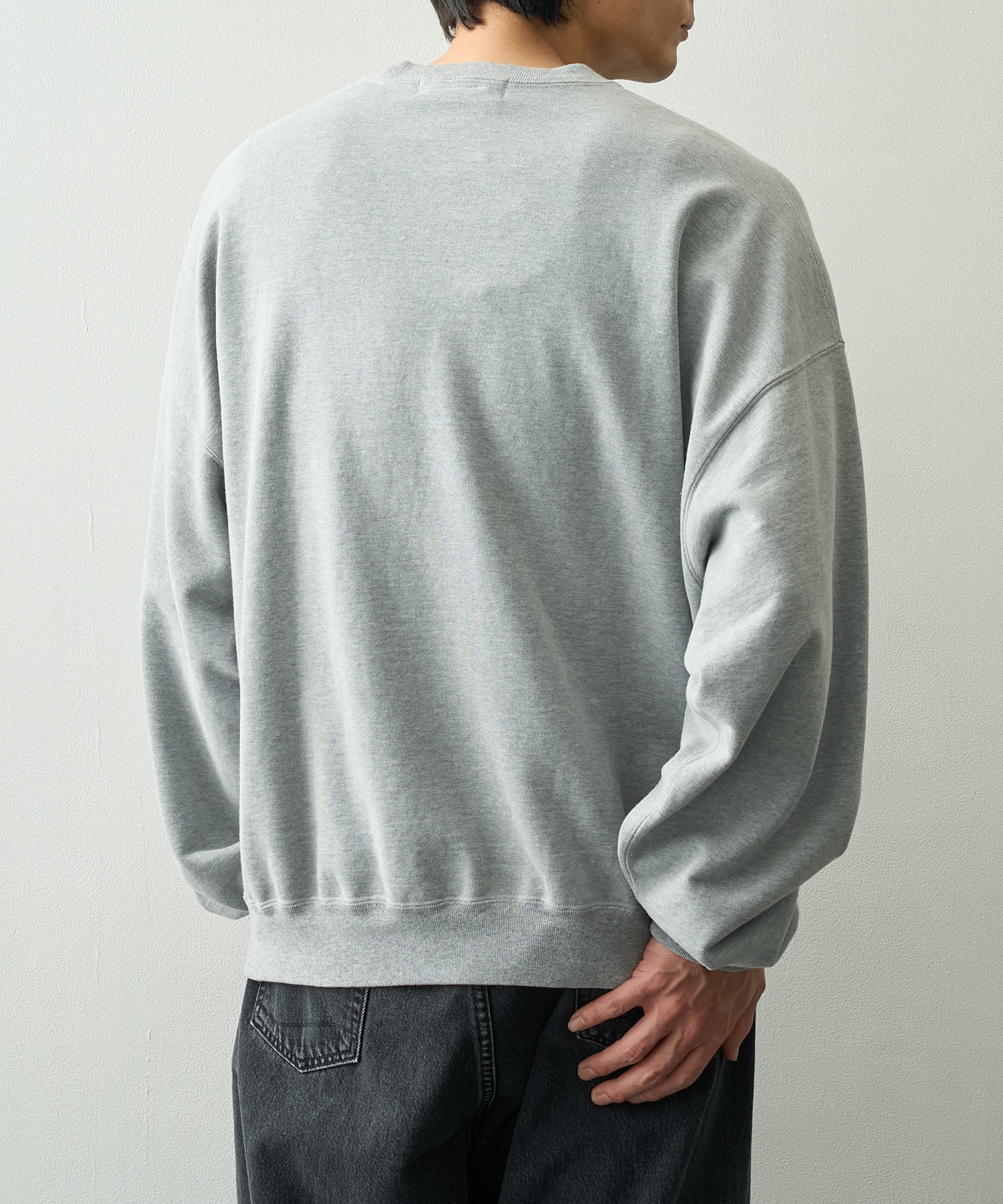 SP加工裏毛BIGサイズクルー REMI RELIEF