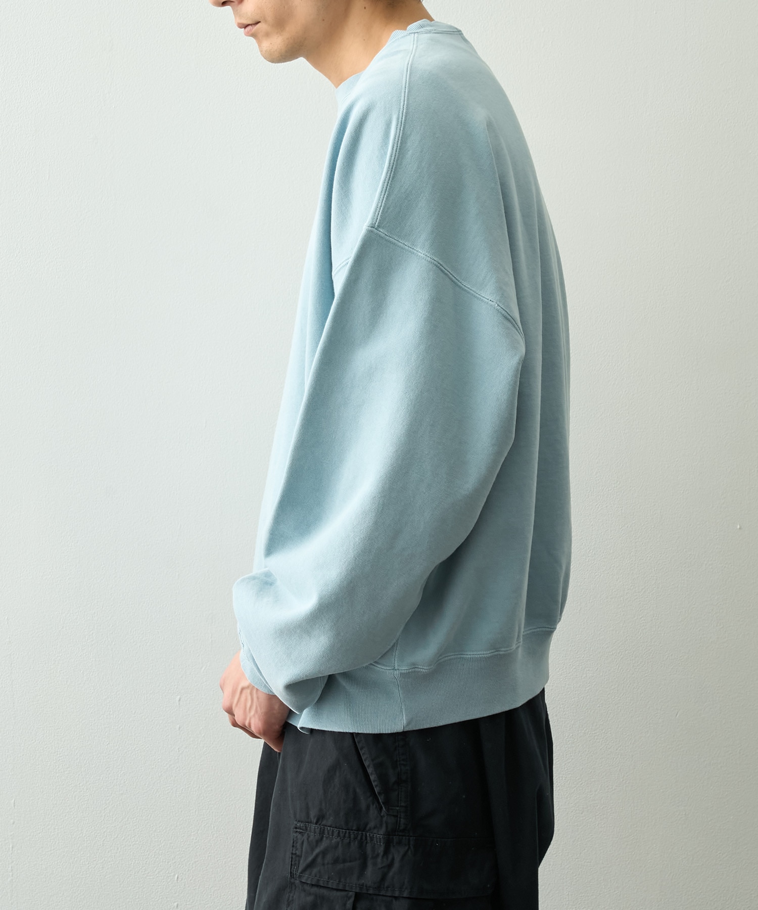 SP加工裏毛BIGサイズクルー REMI RELIEF