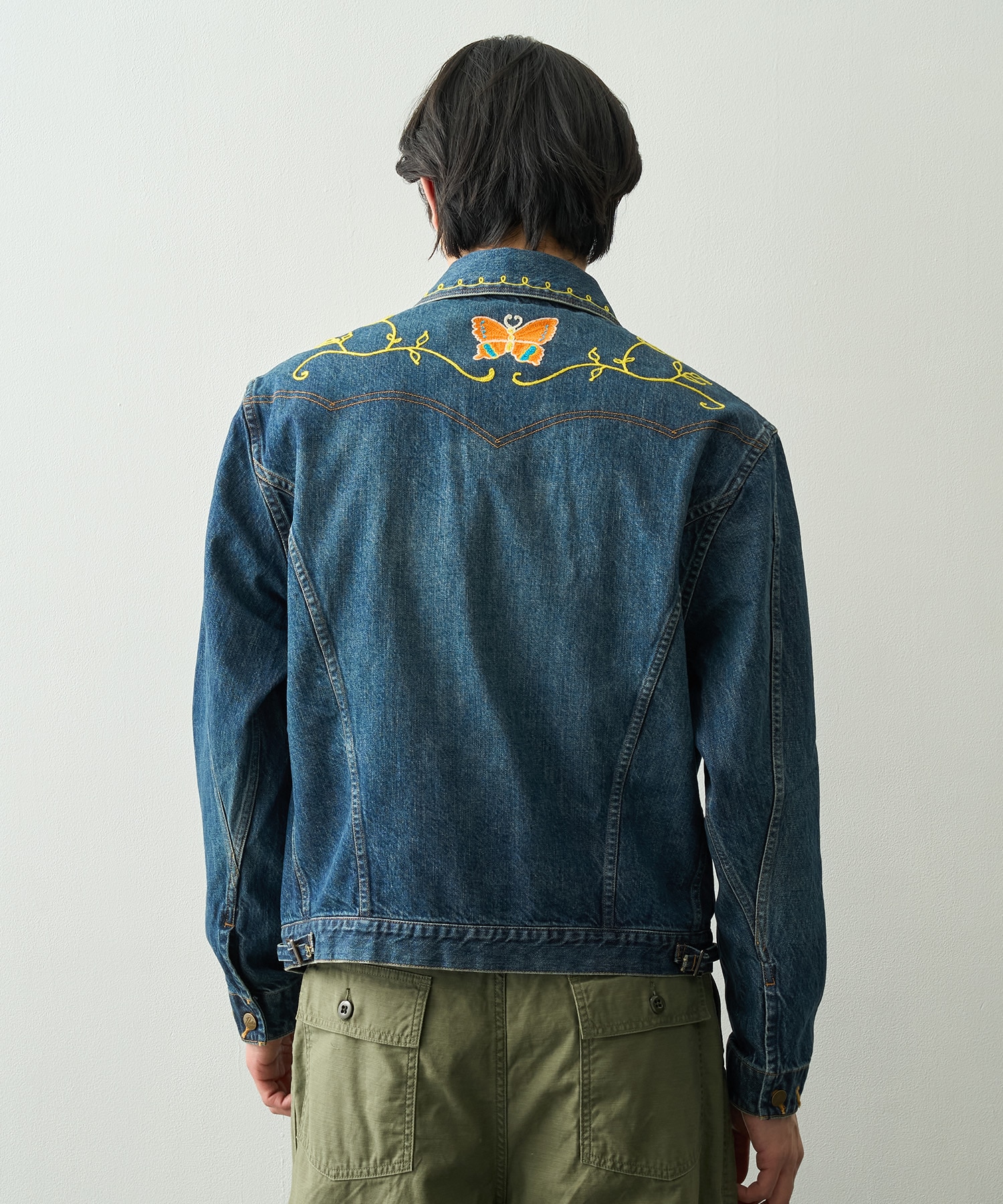 Papillon Emb. Jean Jacket - 12oz Denim Needles