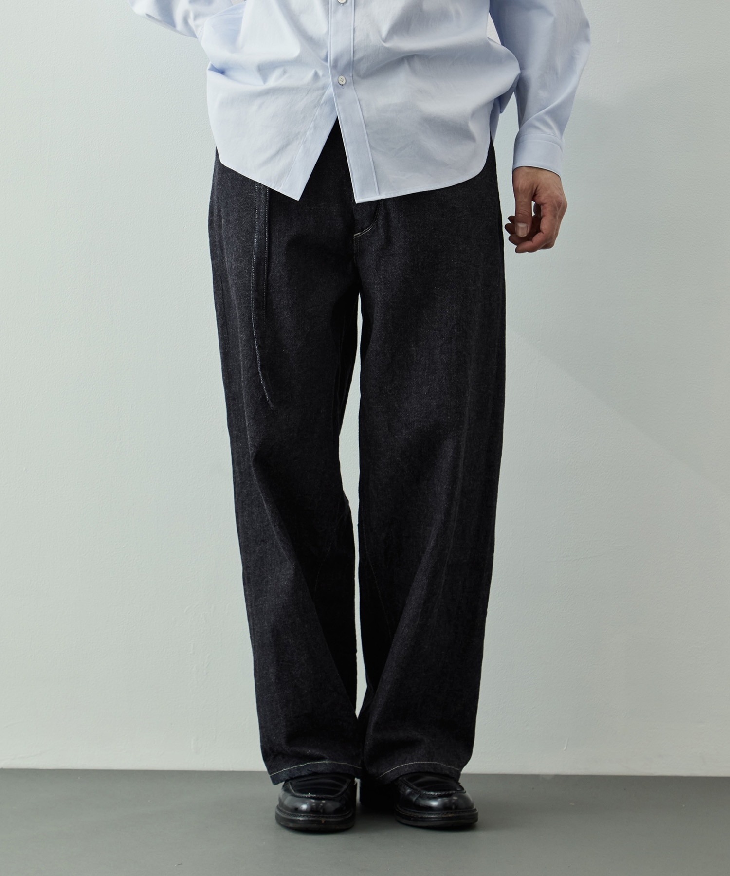 12.9oz Denim Bias Belted Pants blurhms