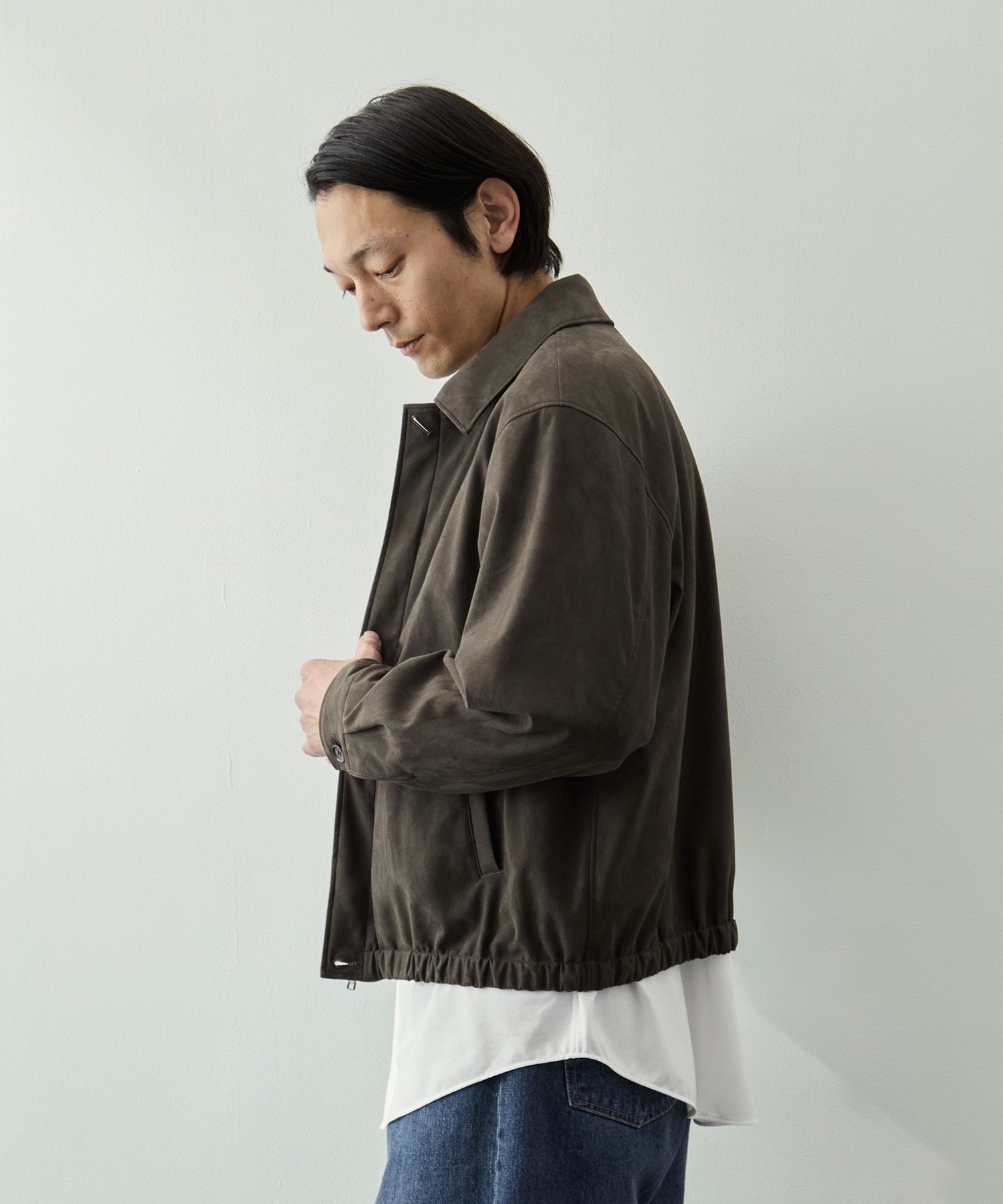 マイクロスエードフライトブルゾン KEY TIMEZ