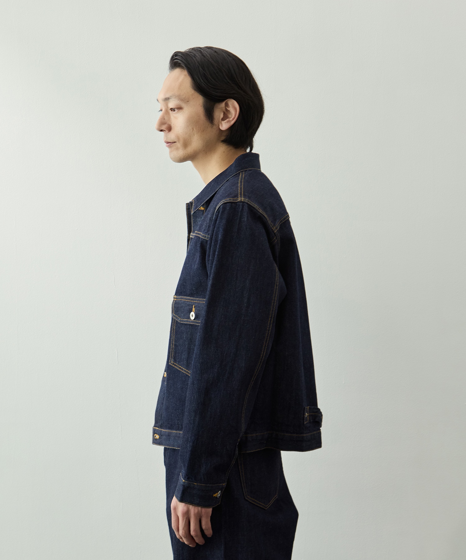 ヴィンテージスラブデニムジャケット KEY TIMEZ