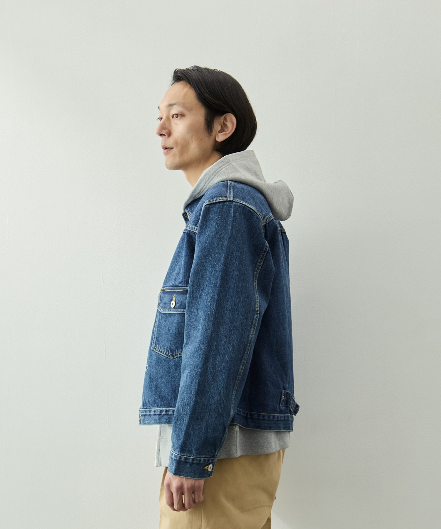 ヴィンテージスラブデニムジャケット KEY TIMEZ