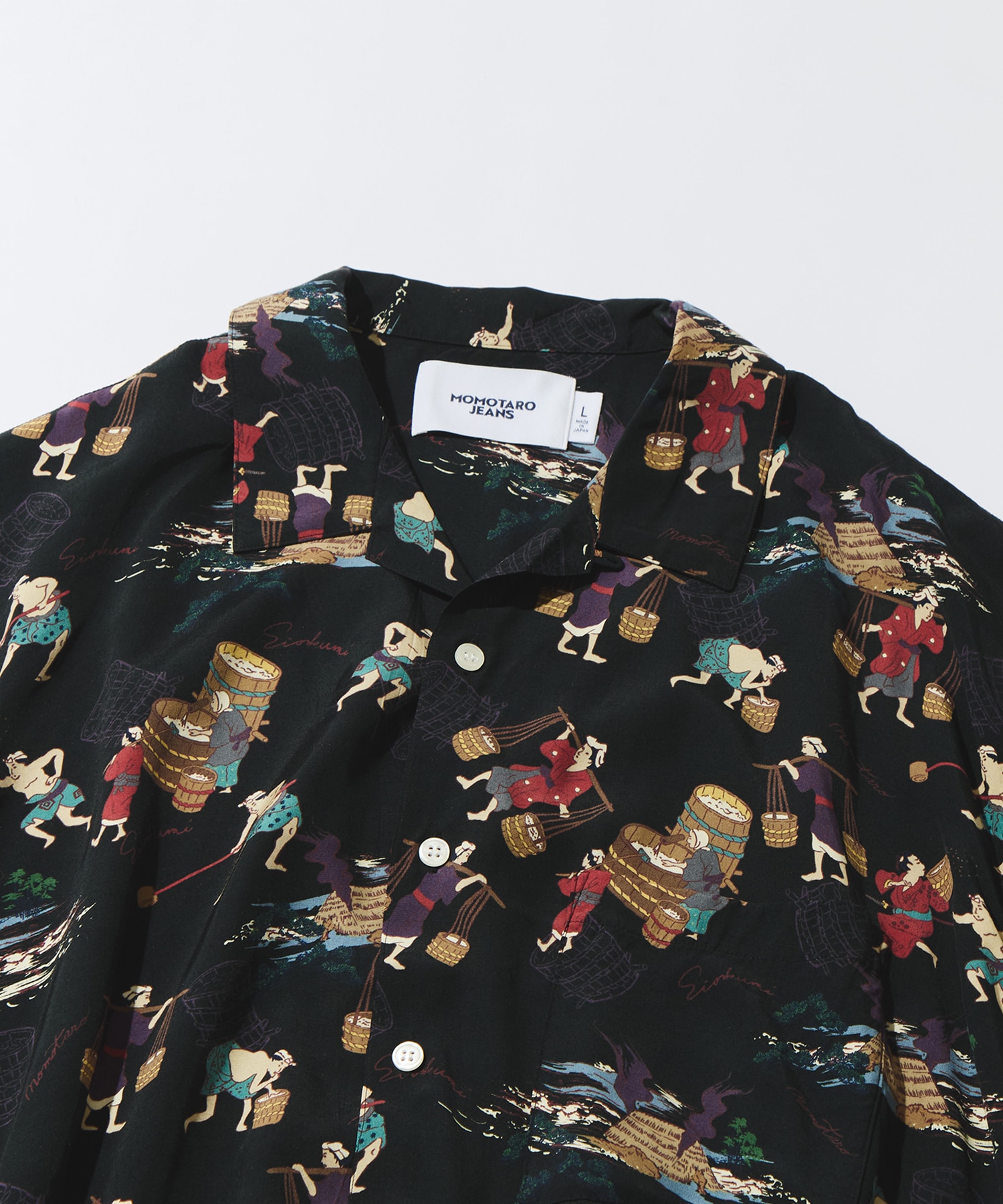 RAYON S/S SHIRT MOMOTARO JEANS