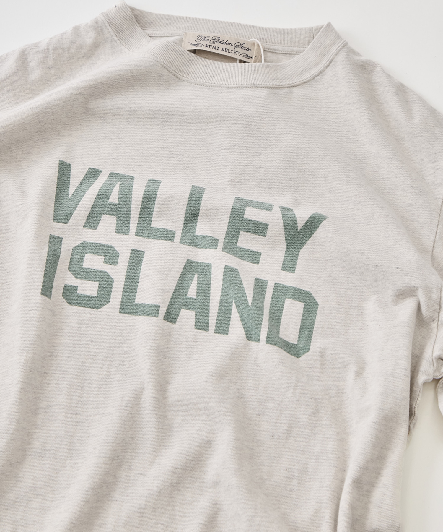 HARD SP加工20/-天竺レギュラーT(VALLEY ISLAND) REMI RELIEF