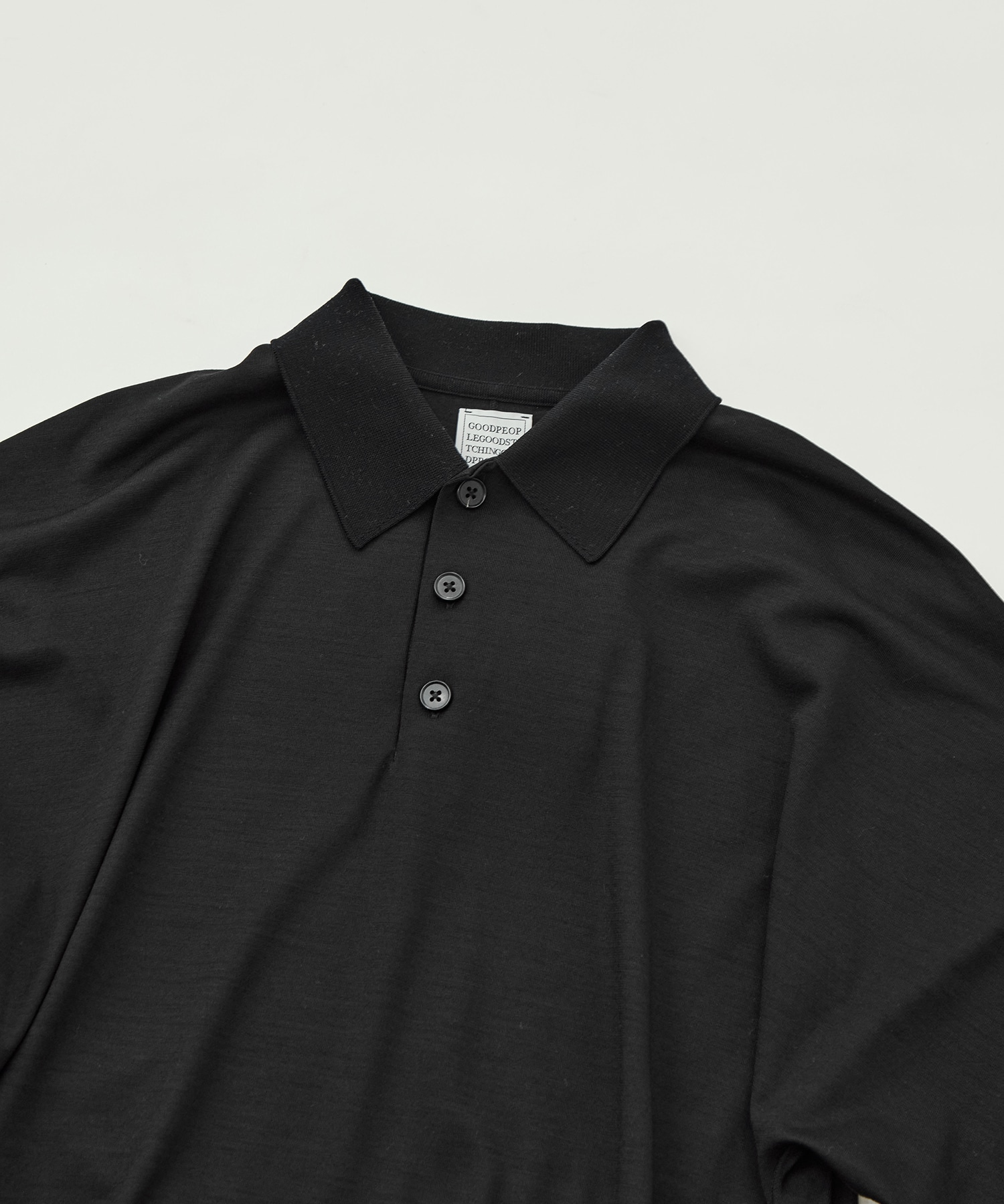 Knit Reduced Collar Half Sleeve Polo GOOD PEOPLE GOOD STITCHING GOOD PRODUCT