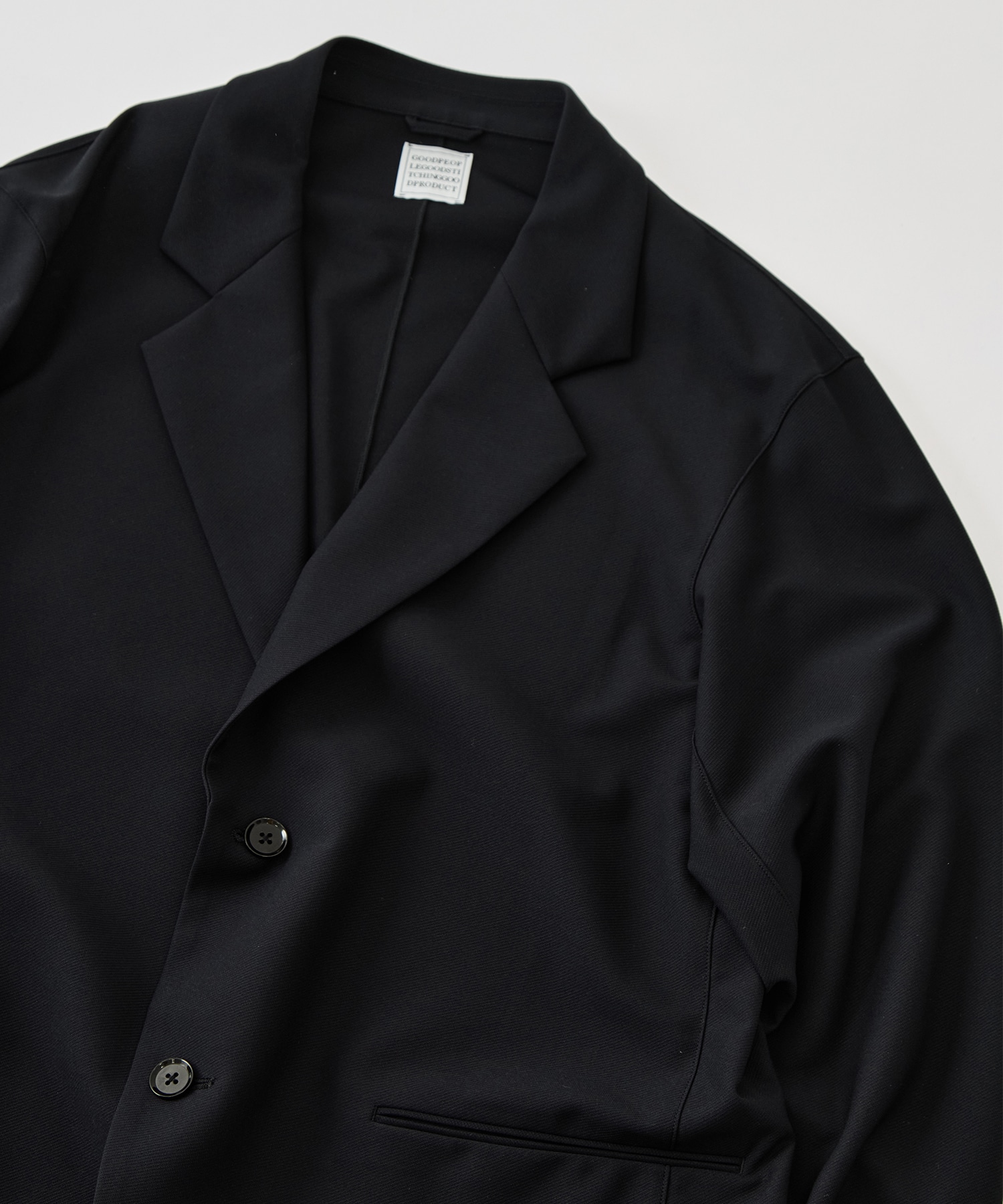 Single Breasted Easy Jacket GOOD PEOPLE GOOD STITCHING GOOD PRODUCT