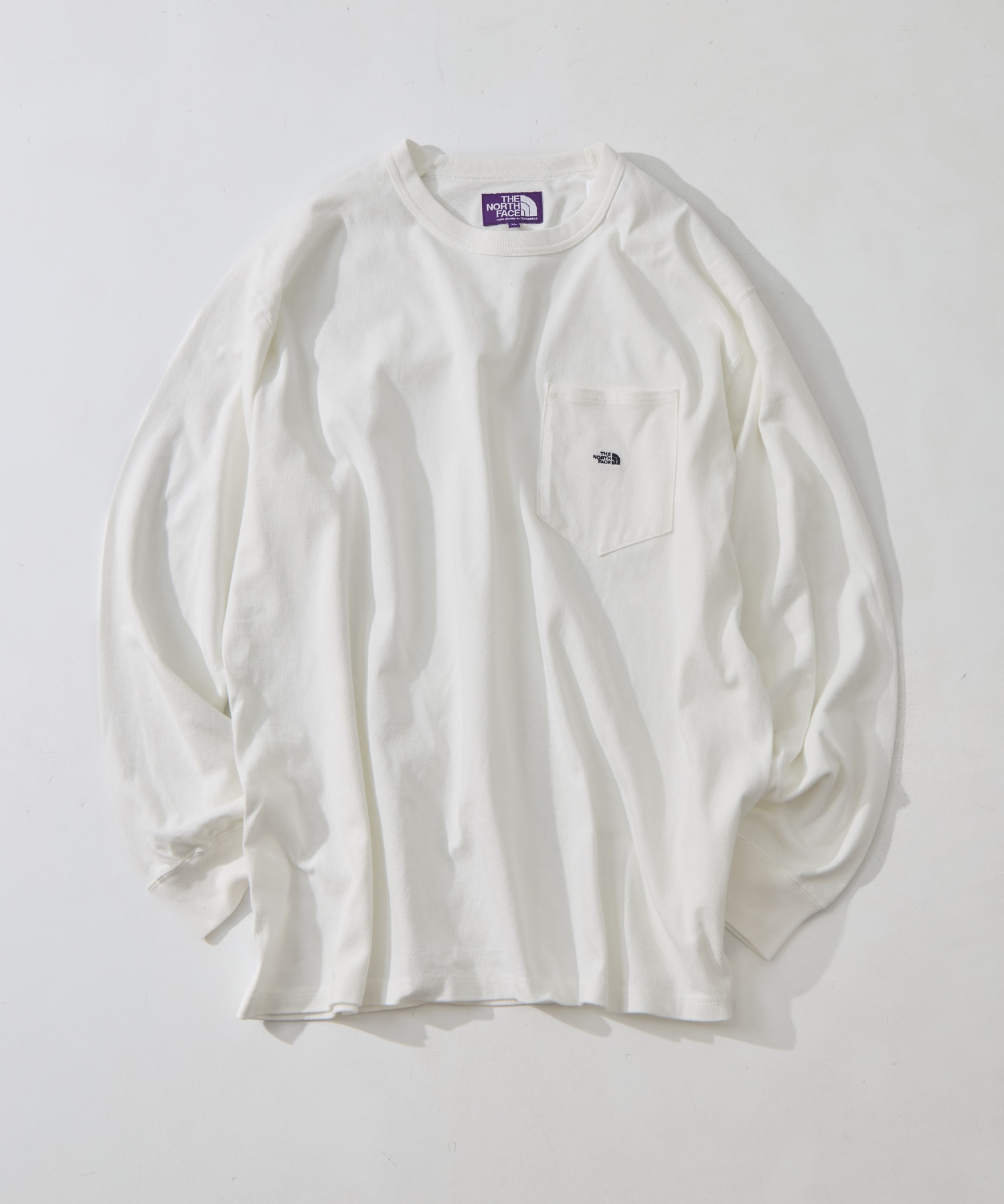 8oz Field Long Sleeve Pocket Tee THE NORTH FACE Purple Label