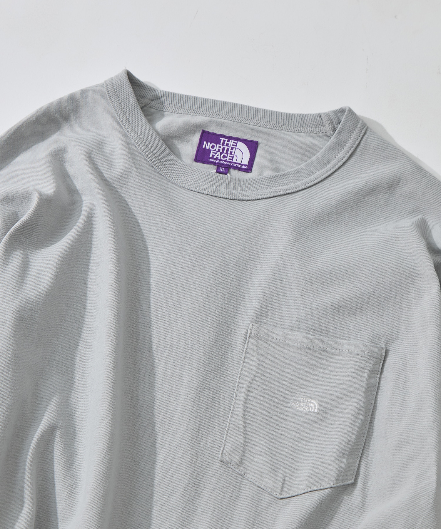 8oz Field Long Sleeve Pocket Tee THE NORTH FACE Purple Label