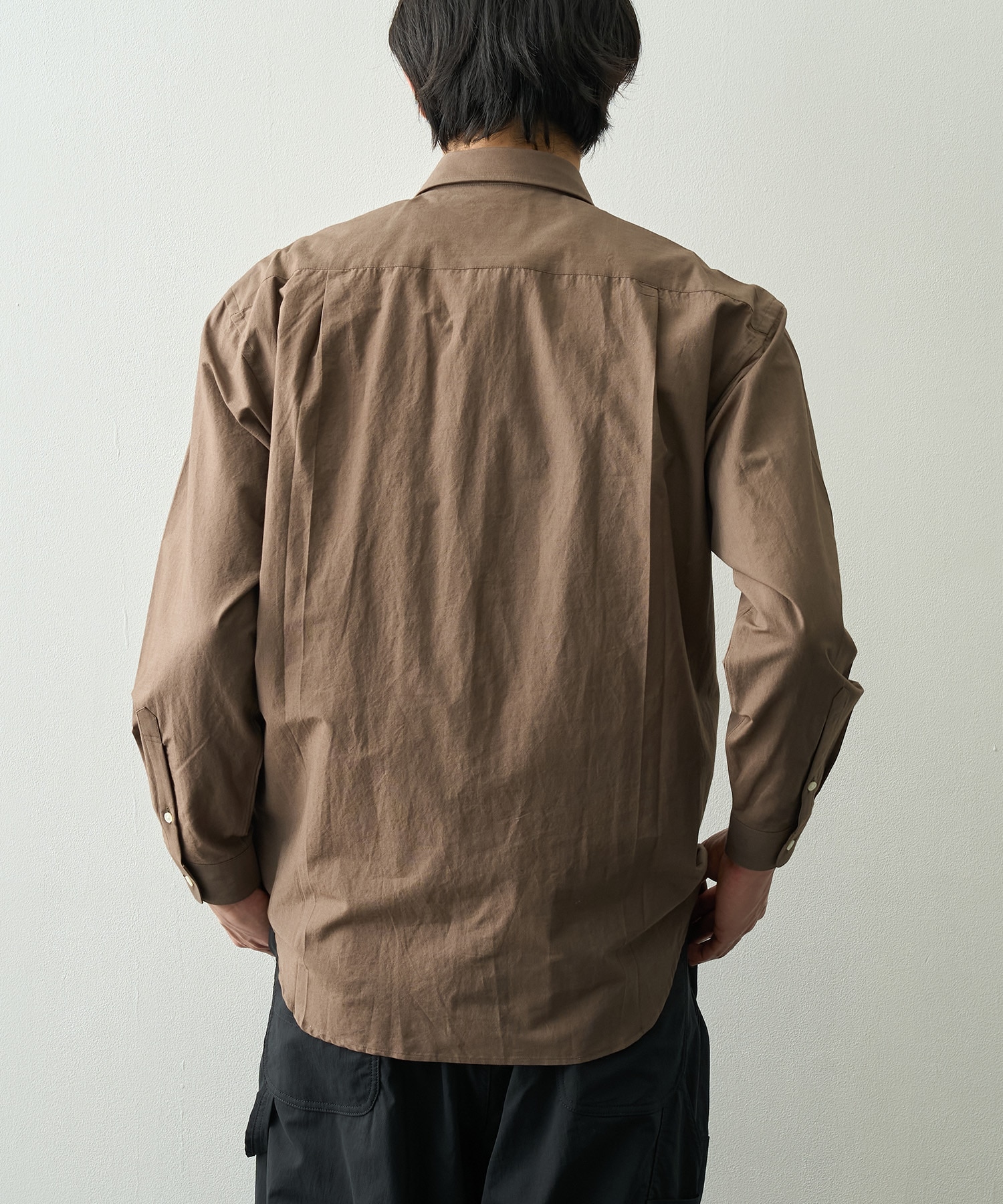 SILK COTTON STANDARD SHIRT FUJI