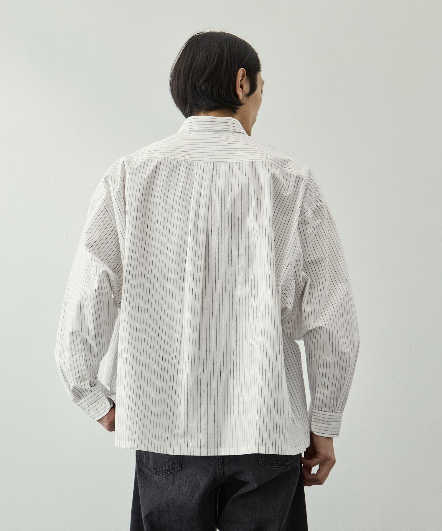 COTTON STRIPE SLIT SHIRT S.F.C