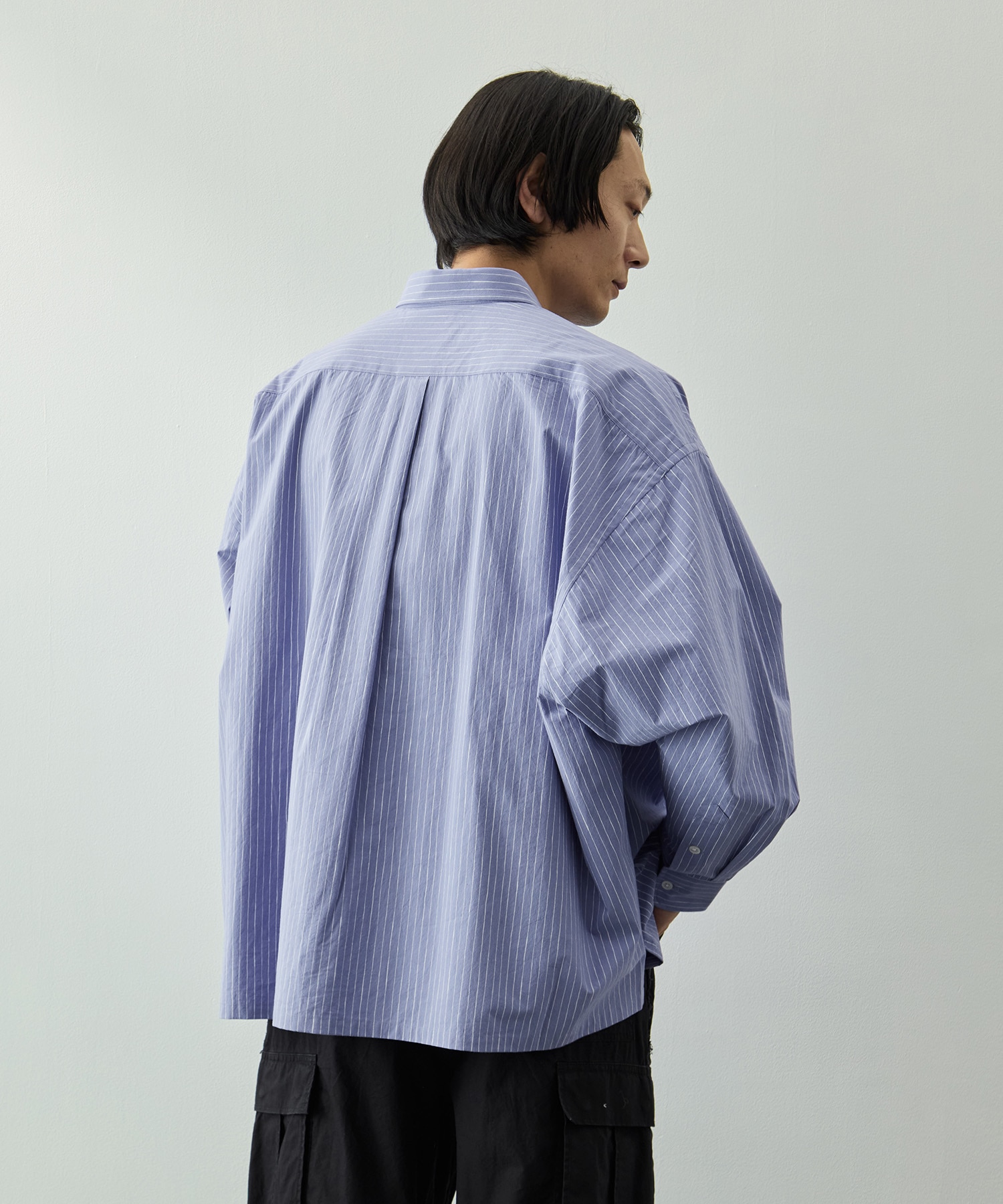 COTTON STRIPE SLIT SHIRT S.F.C