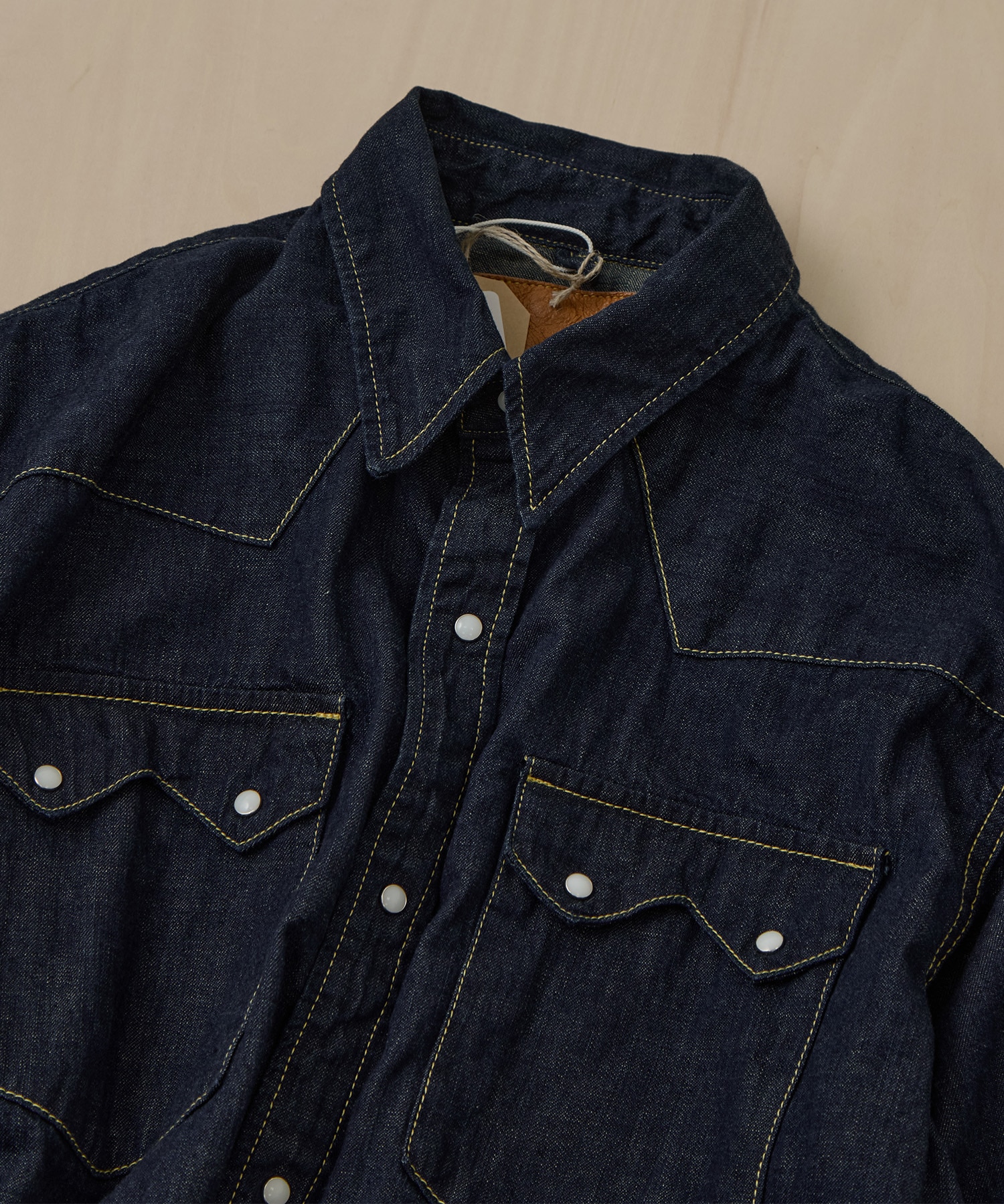 OW 8.5oz DENIM WESTERNSHIRT(ノコギリ型フラップ) REMI RELIEF