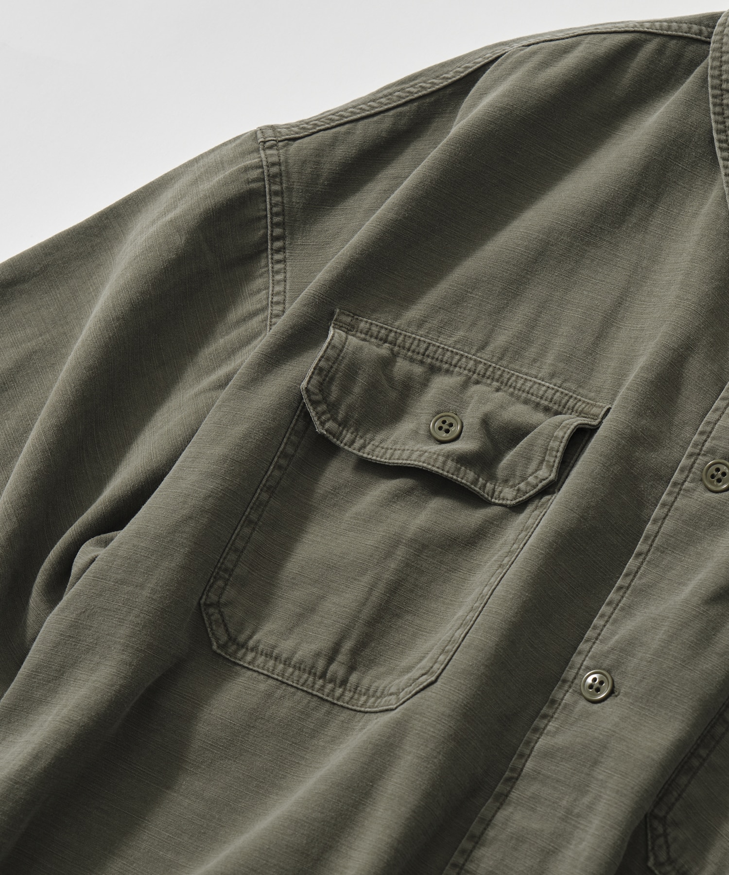 WIDE MILITARY S/S SHIRT(小花スタッズ) REMI RELIEF