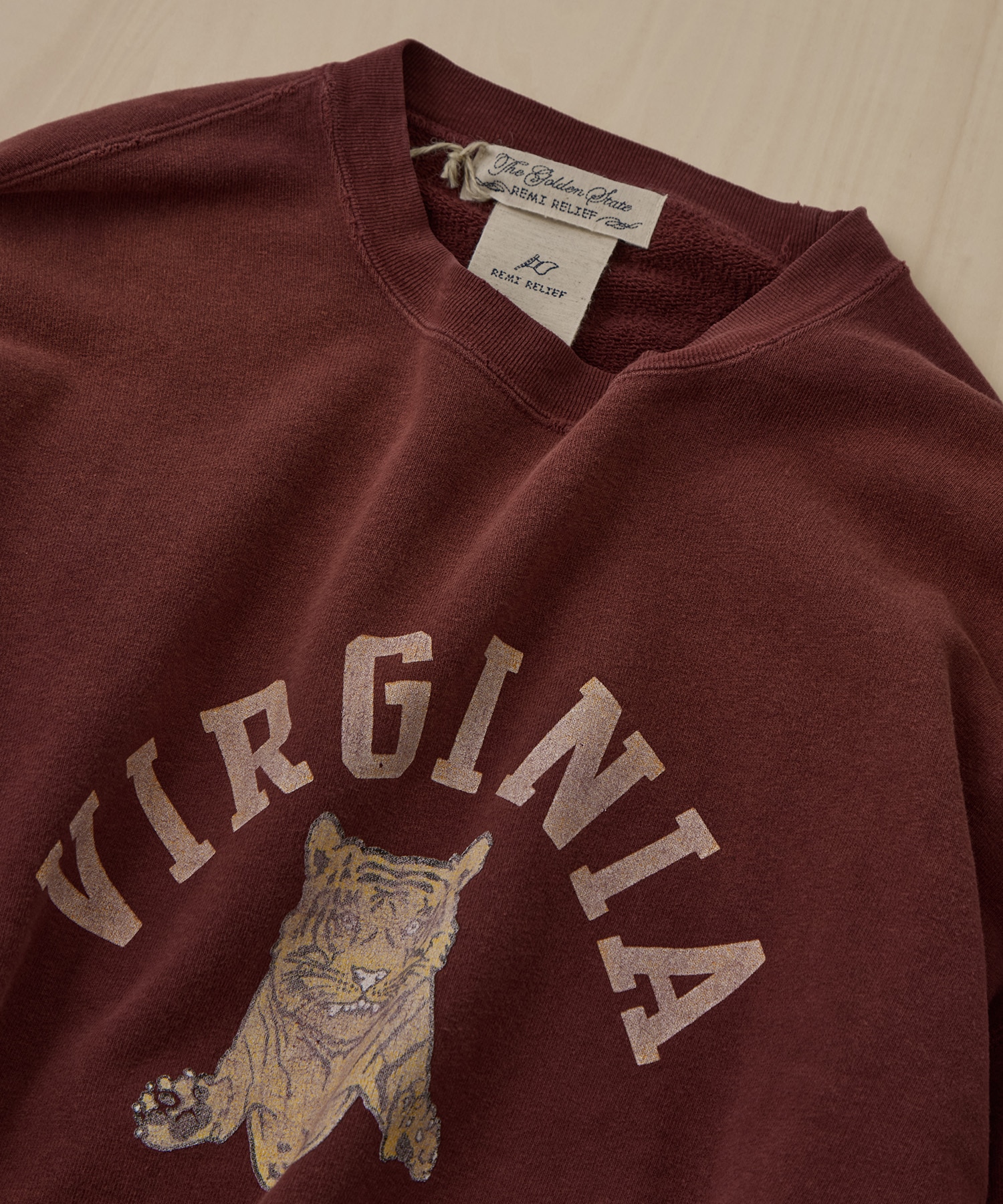 NEW SP加工3飛び裏毛クルー(VIRGINIA) REMI RELIEF