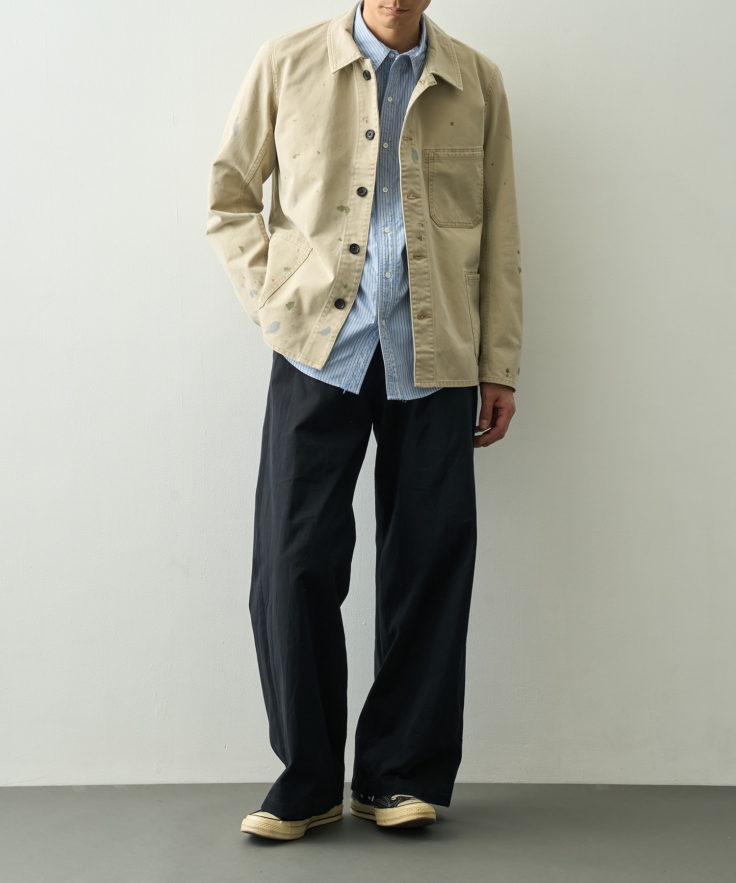 チノパンツ　ワイド YAECA