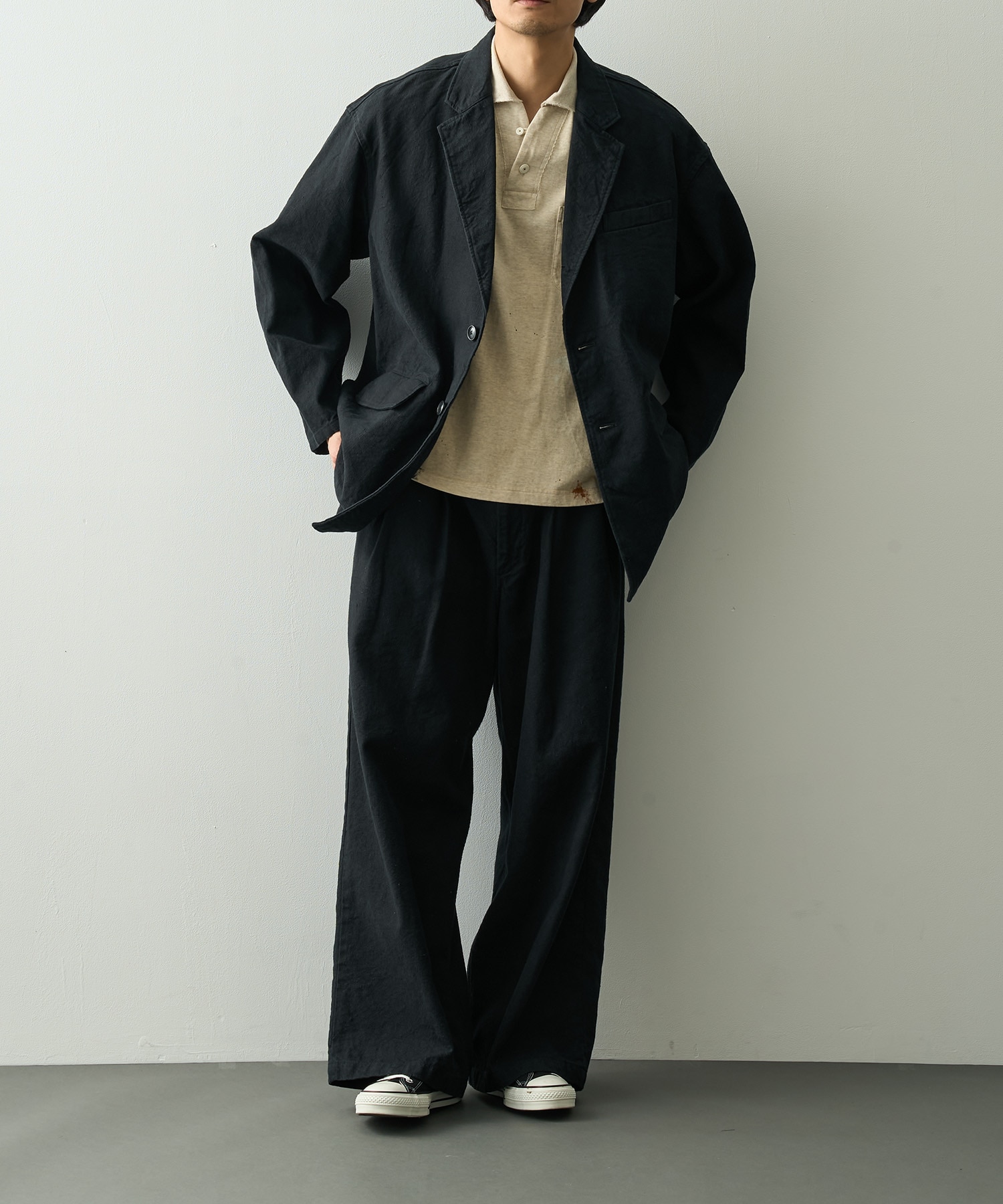 C/Li Canvas 2 Tuck Trousers COOTIE PRODUCTIONS