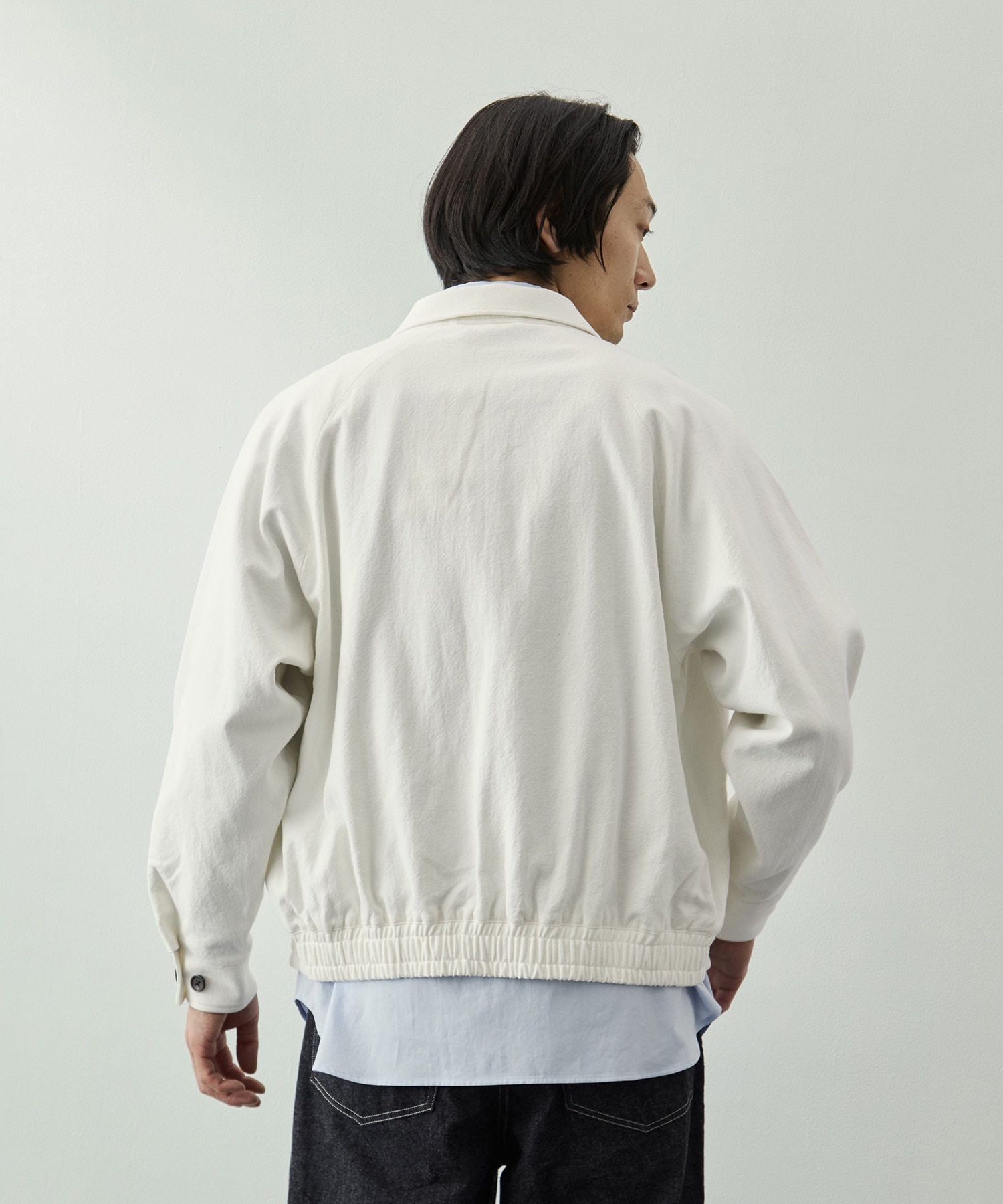 COTTON SILK RAGLAN BLOUSON FUJI