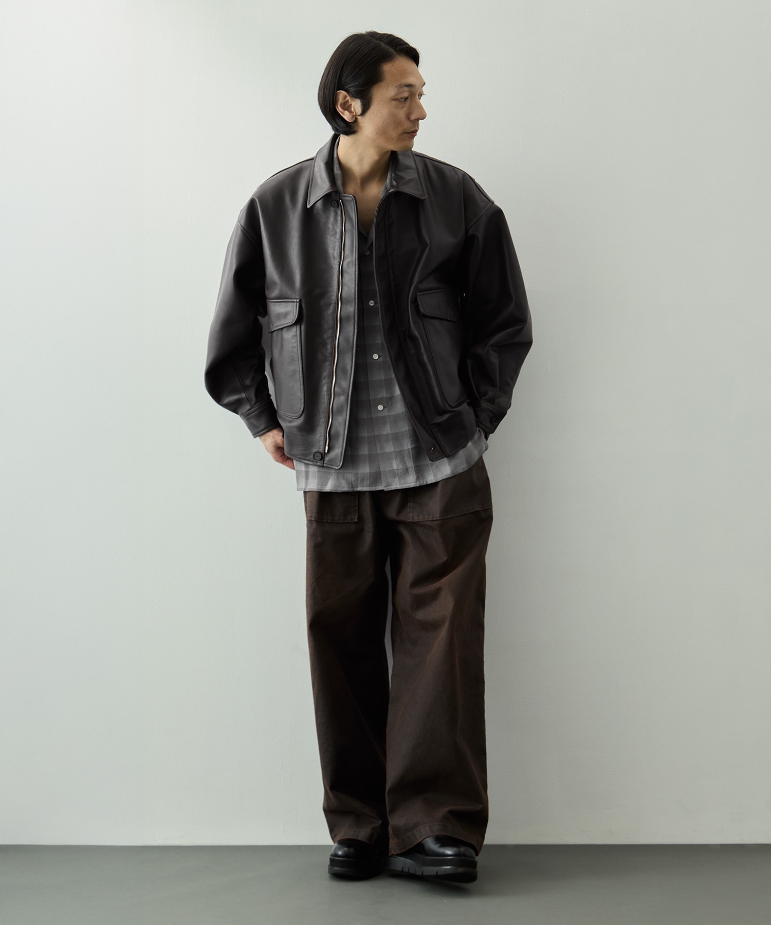 別注 Leather Flight Jacket YOKE