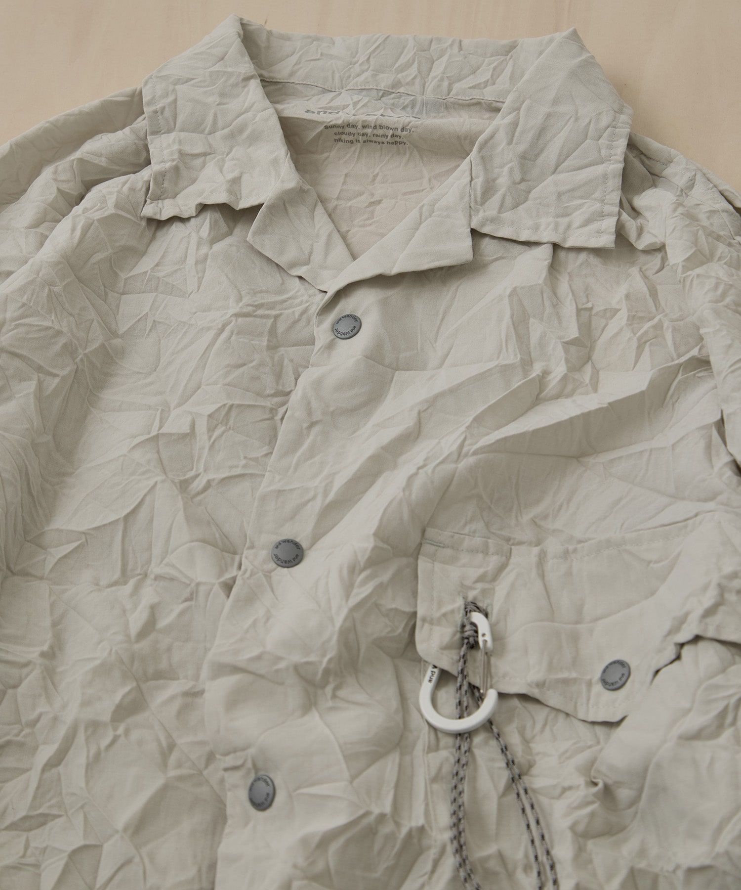 washer pleated open LS shirt and wander