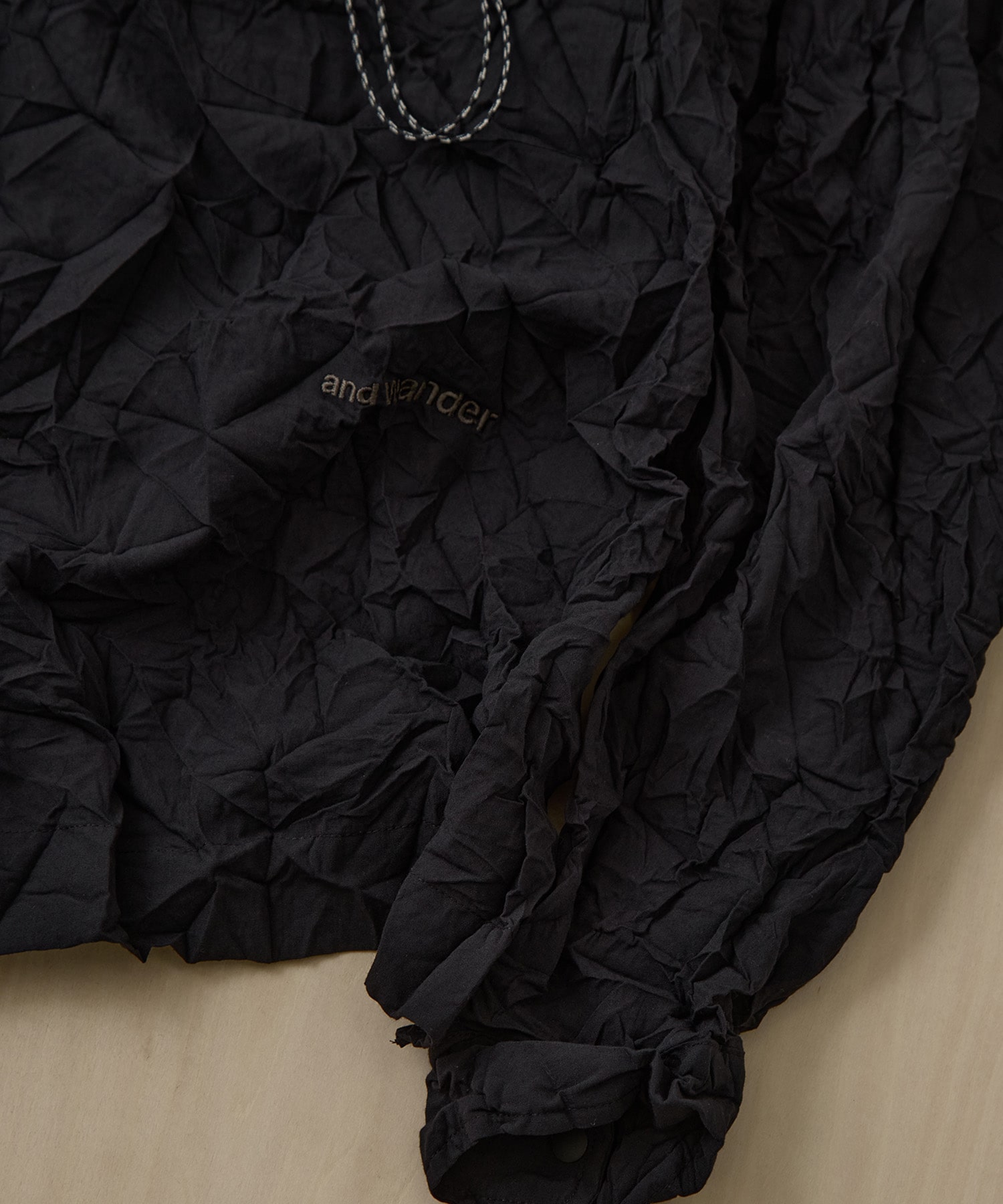 washer pleated open LS shirt and wander