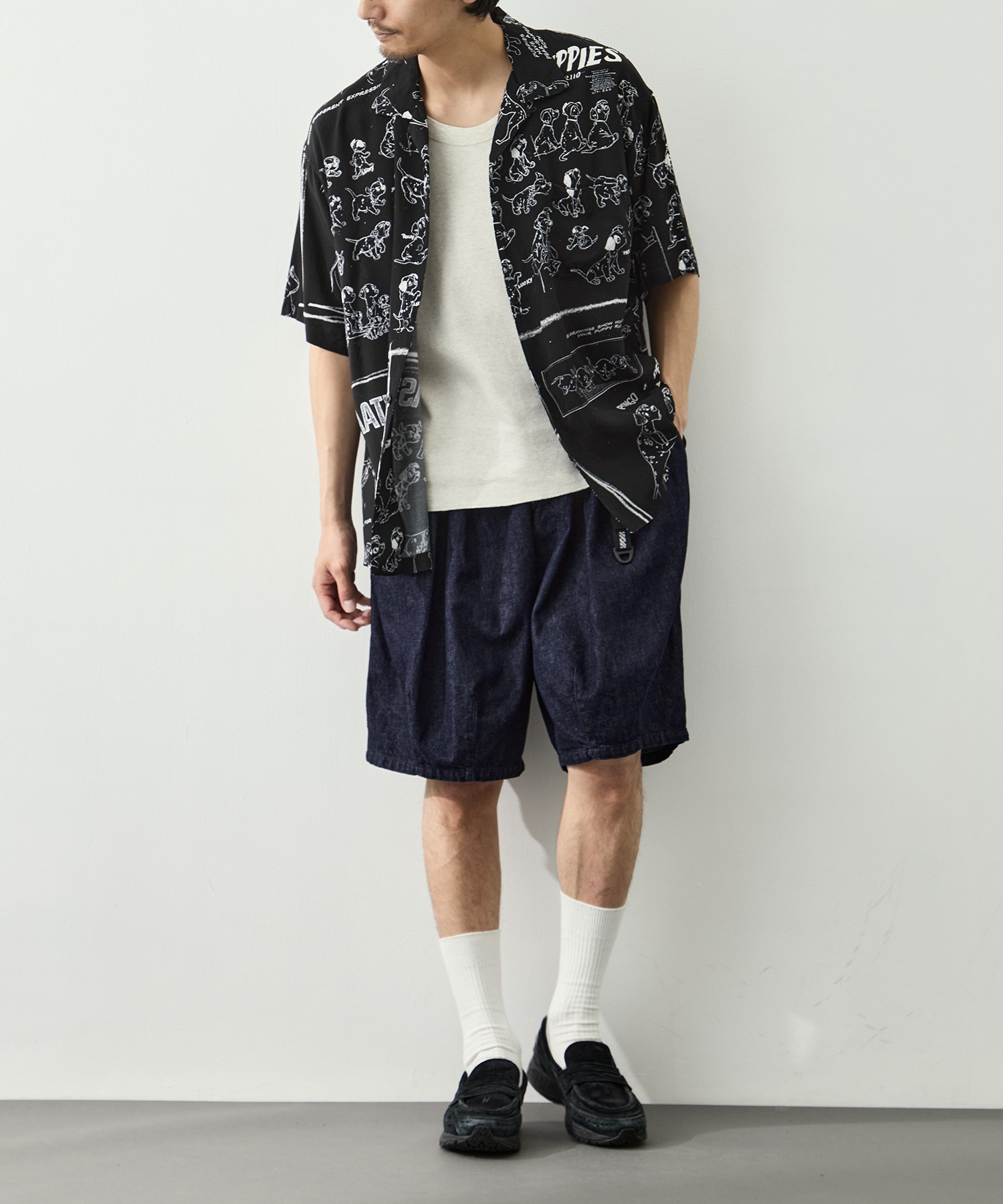 DP-024-3966-0010/BK/DSNY M_ALOHA SHIRT/101 DLM PORTER CLASSIC