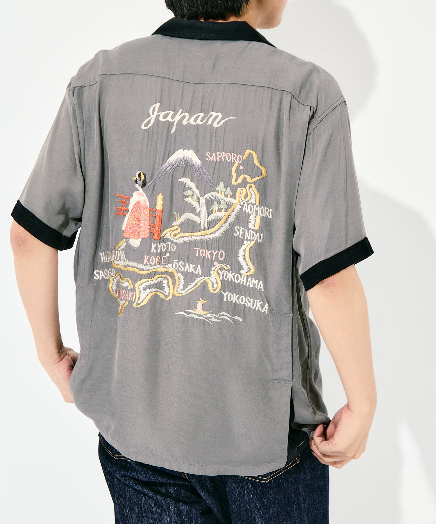 SUKA SHIRT JAPAN MAP TAILOR TOYO