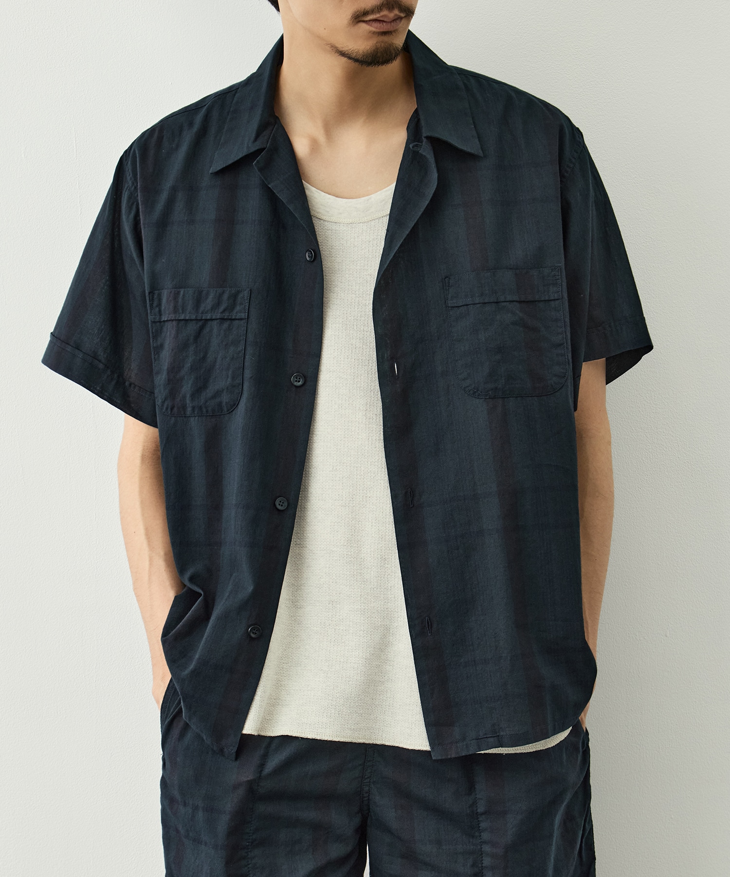 MADRAS DYED S/S SHIRT MASSES